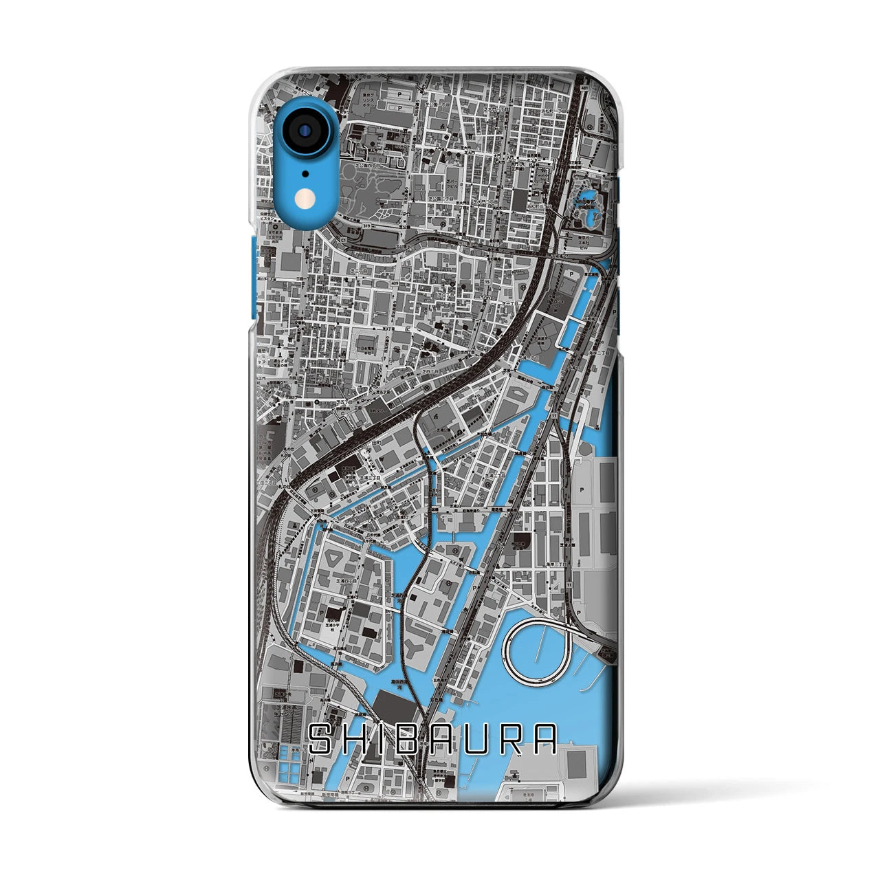 【芝浦(東京都)】地図柄iPhoneケース(クリアタイプ)