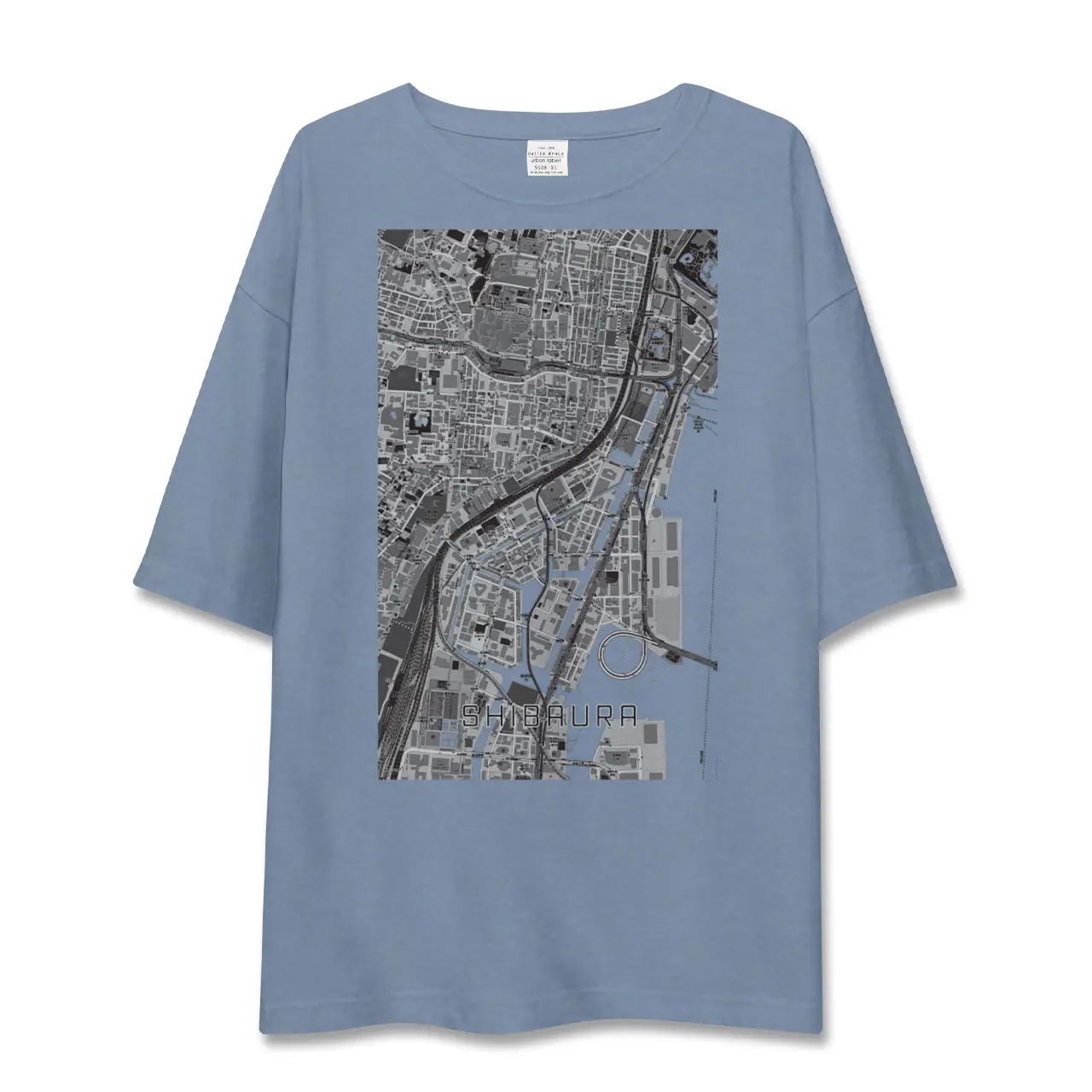 【芝浦(東京都)】地図柄ビッグシルエットTシャツ