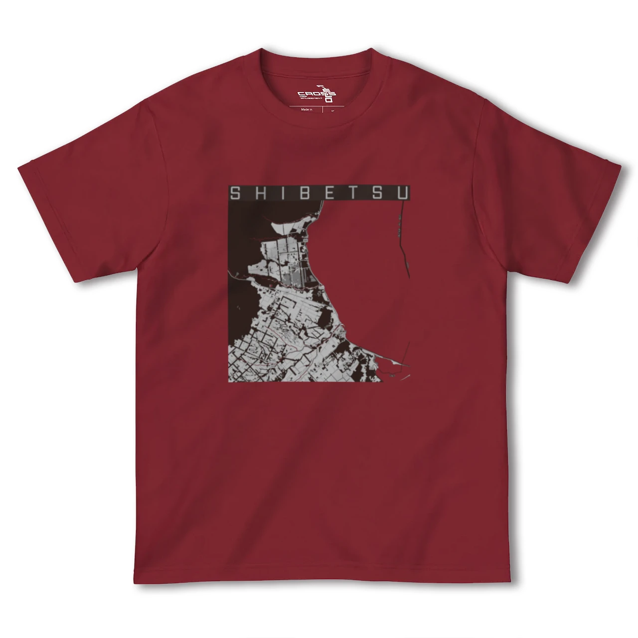 【標津(北海道)】地図柄ヘビーウェイトTシャツ