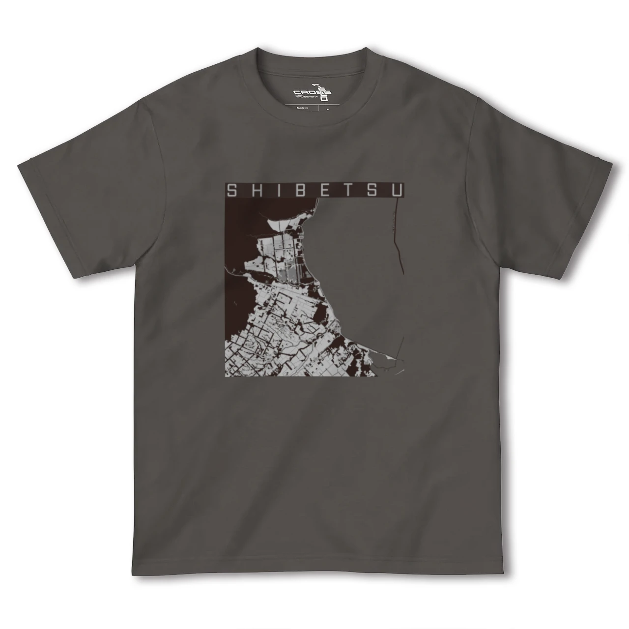 【標津(北海道)】地図柄ヘビーウェイトTシャツ