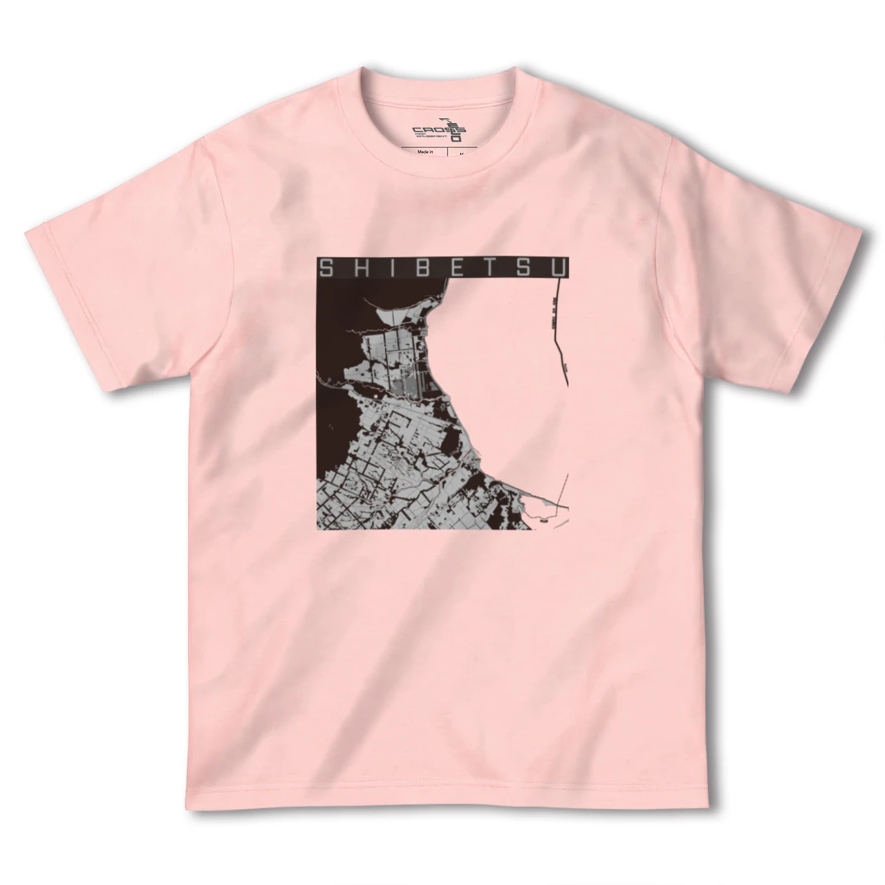 【標津(北海道)】地図柄ヘビーウェイトTシャツ