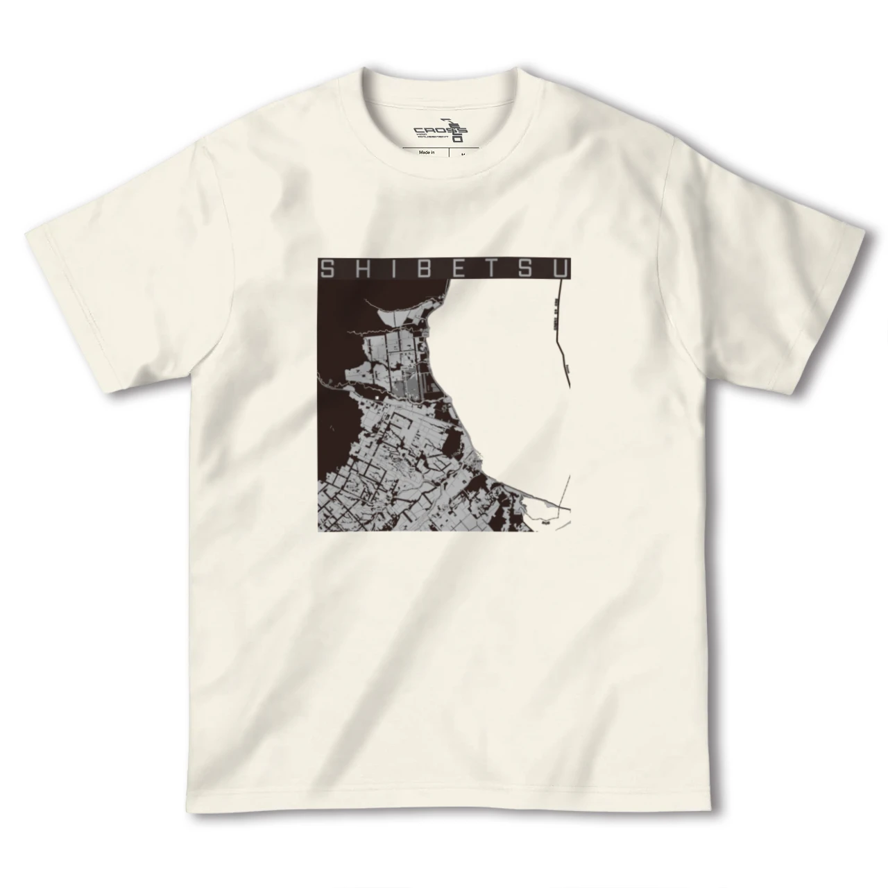【標津(北海道)】地図柄ヘビーウェイトTシャツ