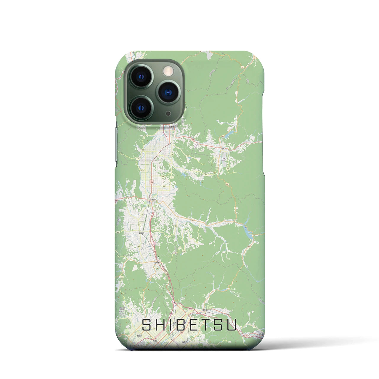 【士別(北海道)】地図柄iPhoneケース(バックカバータイプ)