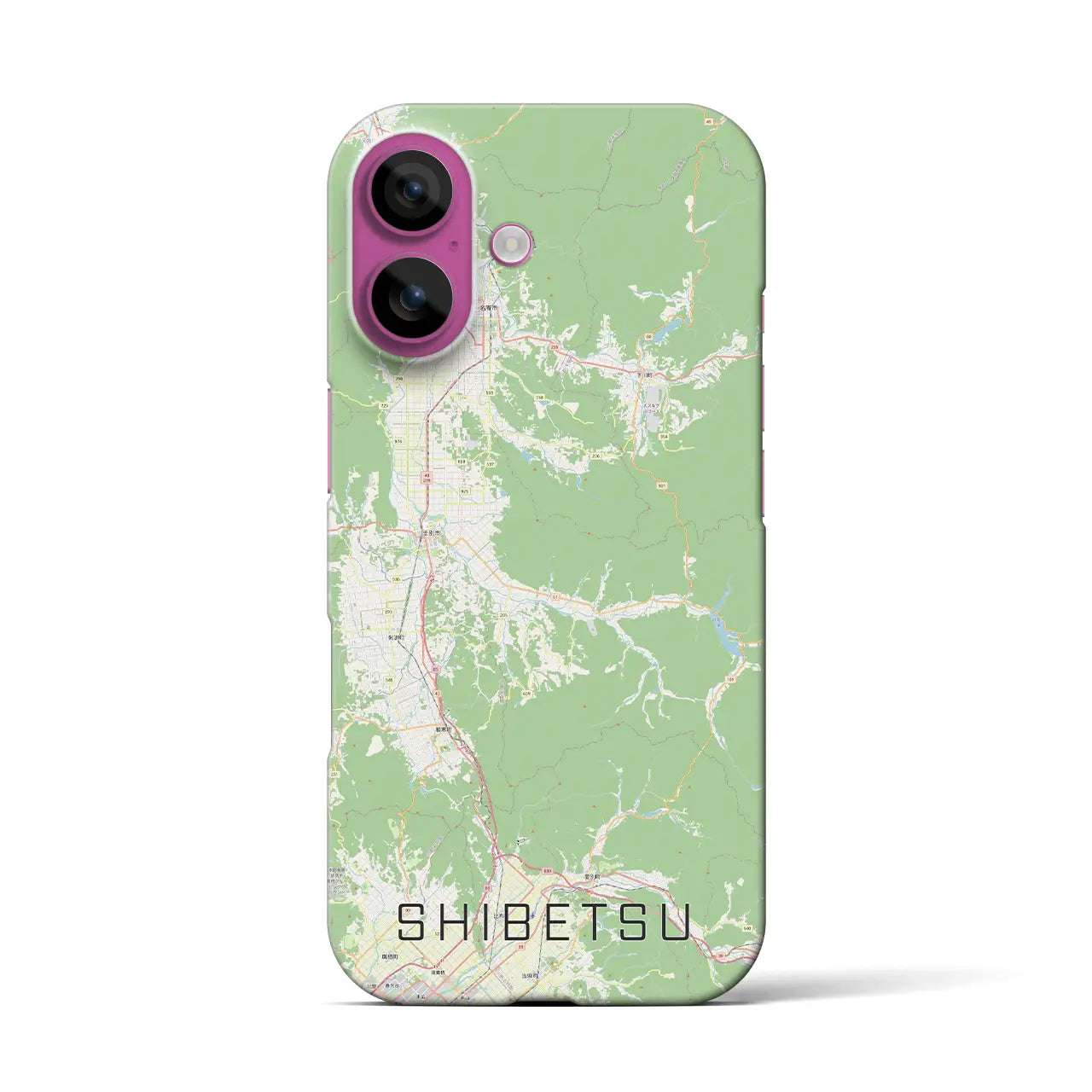 【士別(北海道)】地図柄iPhoneケース(バックカバータイプ)