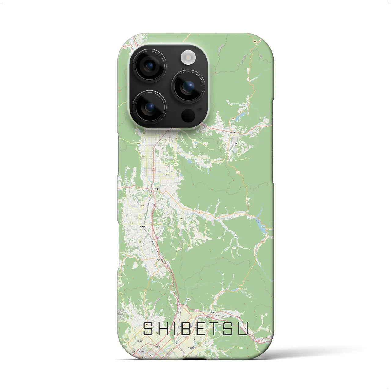 【士別(北海道)】地図柄iPhoneケース(バックカバータイプ)