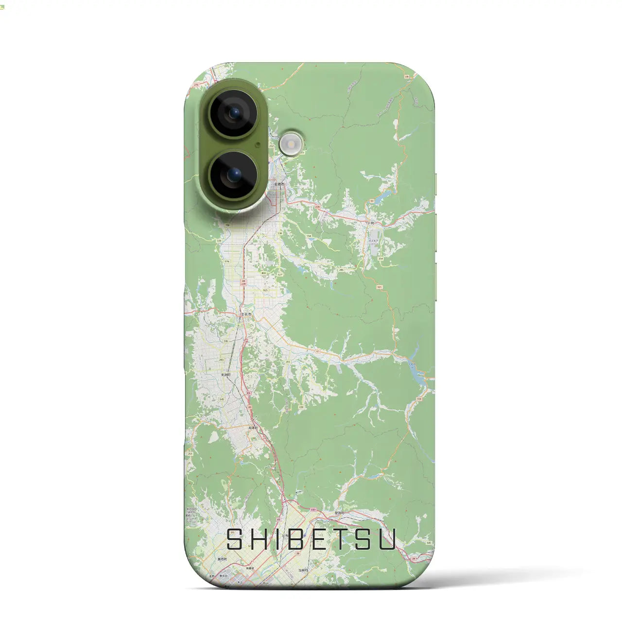 【士別(北海道)】地図柄iPhoneケース(バックカバータイプ)