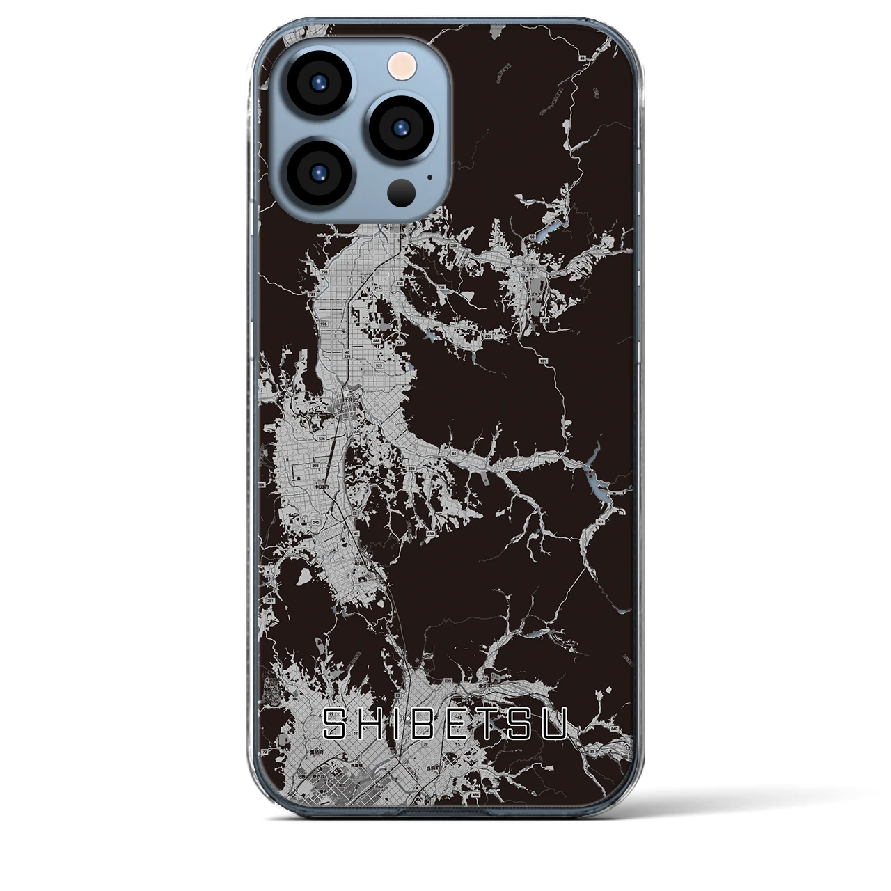 【士別(北海道)】地図柄iPhoneケース(クリアタイプ)