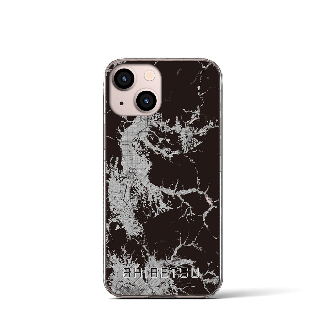 【士別(北海道)】地図柄iPhoneケース(クリアタイプ)