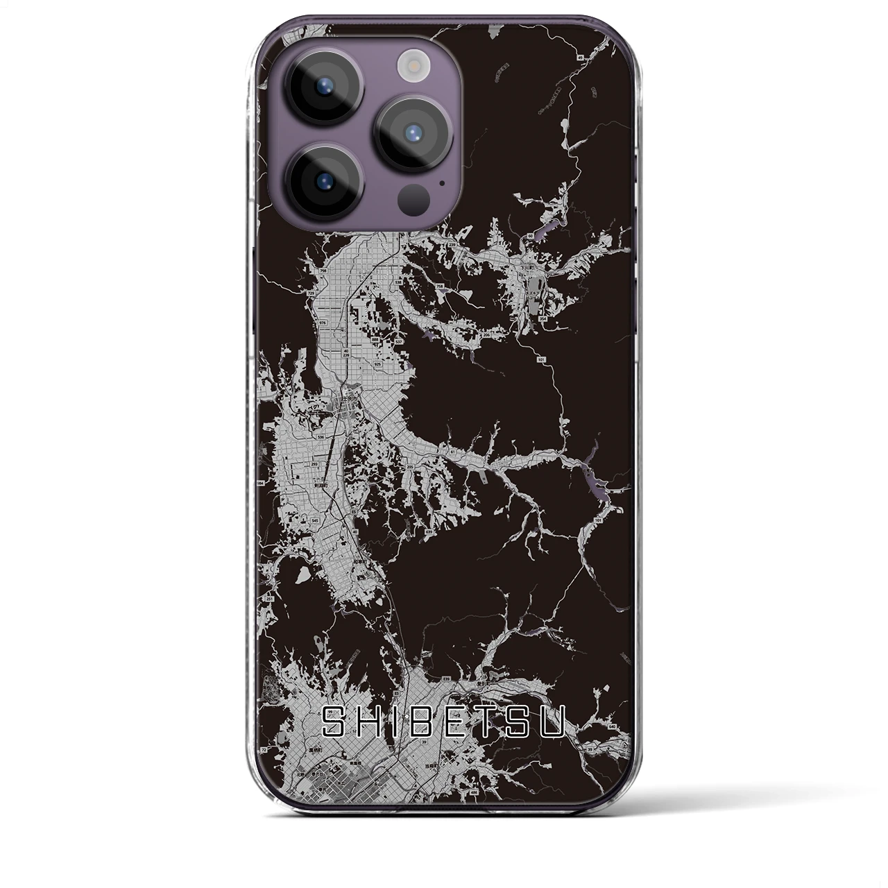 【士別(北海道)】地図柄iPhoneケース(クリアタイプ)