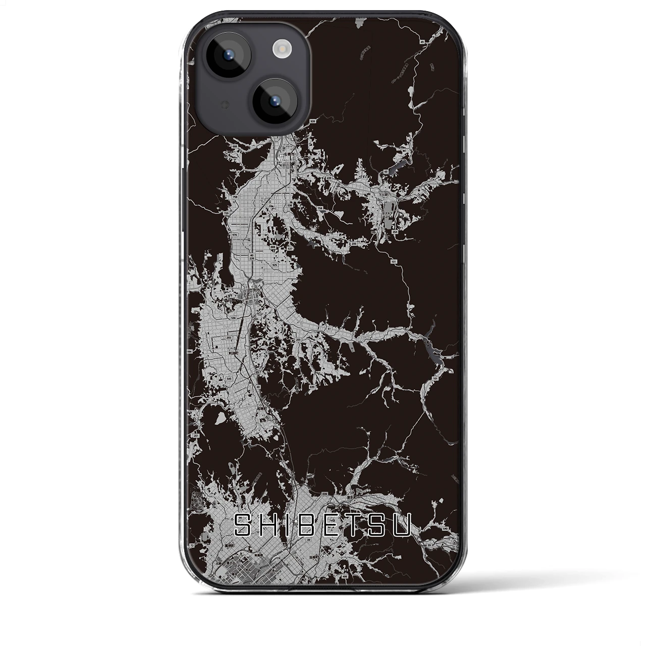 【士別(北海道)】地図柄iPhoneケース(クリアタイプ)