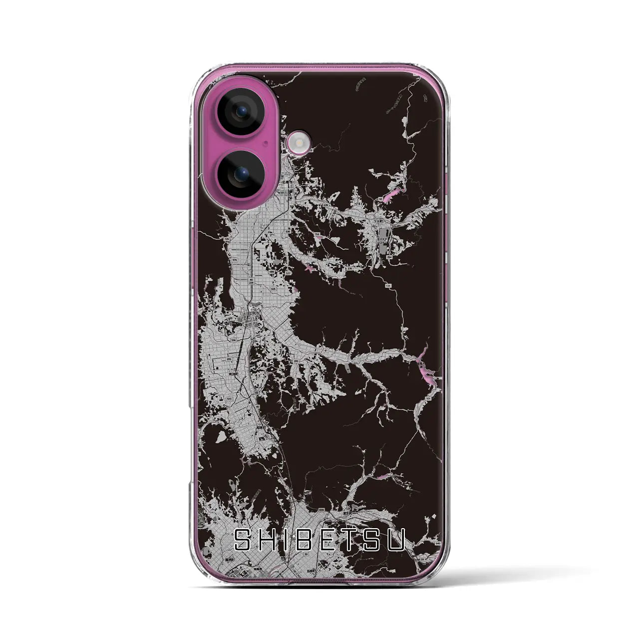 【士別(北海道)】地図柄iPhoneケース(クリアタイプ)