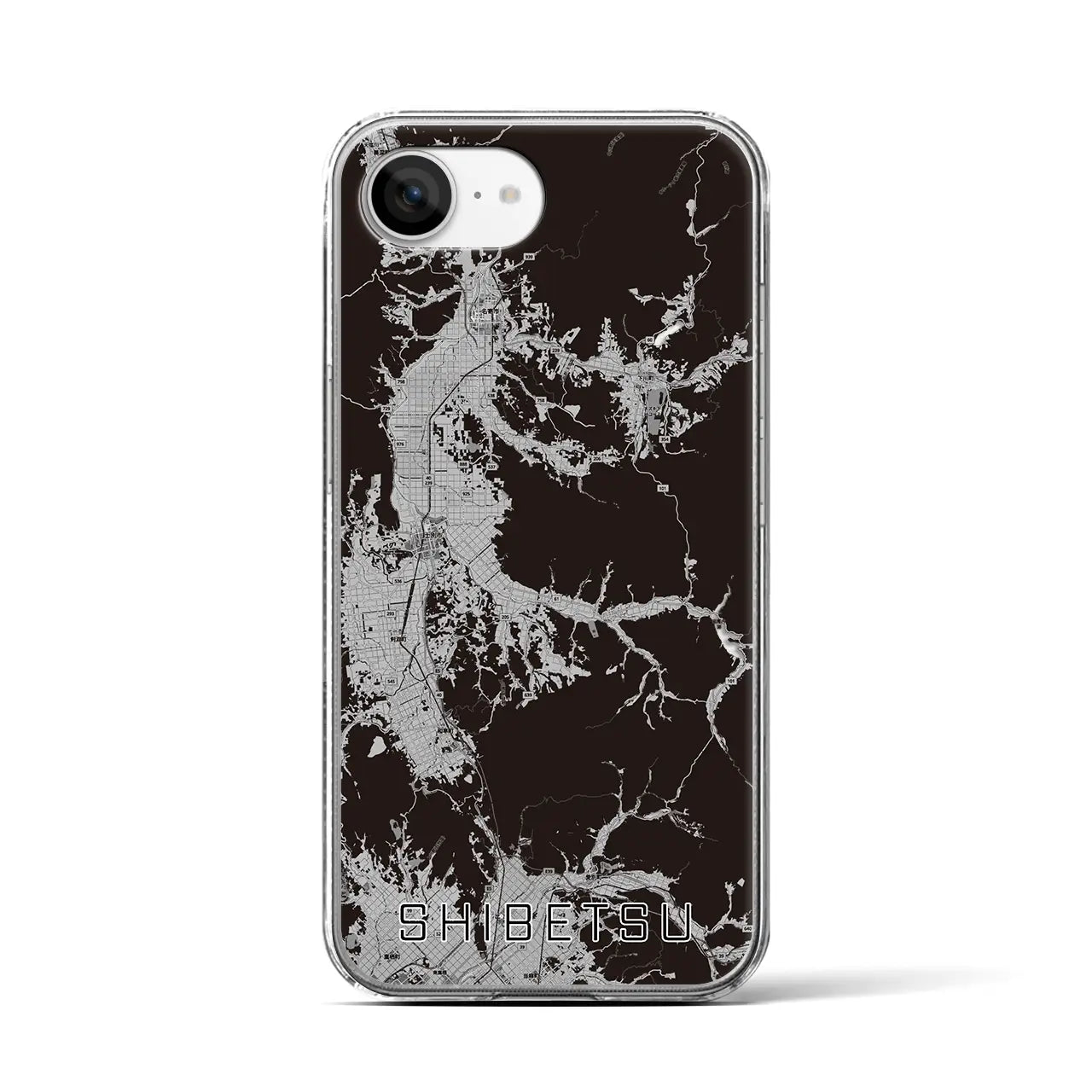 【士別(北海道)】地図柄iPhoneケース(クリアタイプ)