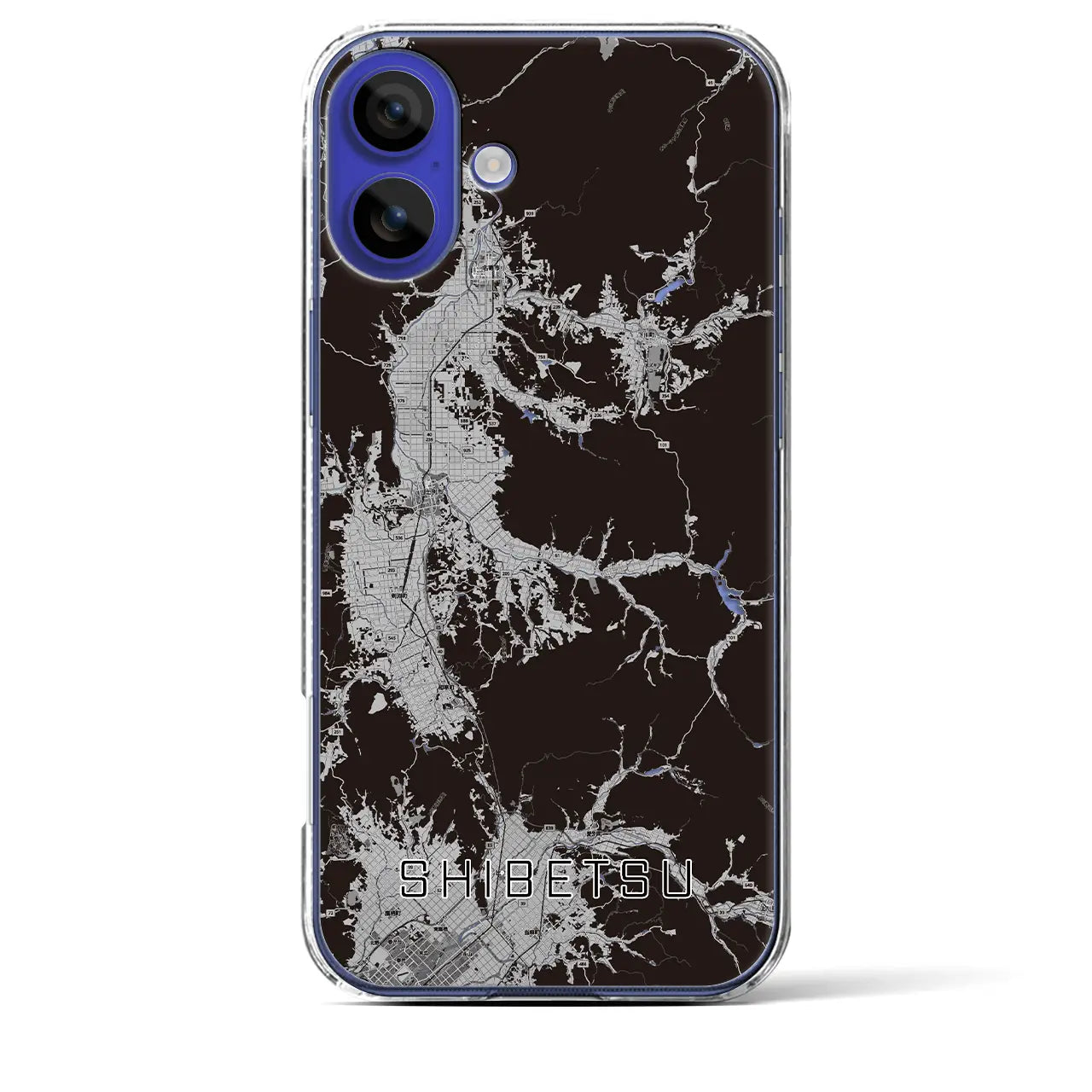 【士別(北海道)】地図柄iPhoneケース(クリアタイプ)