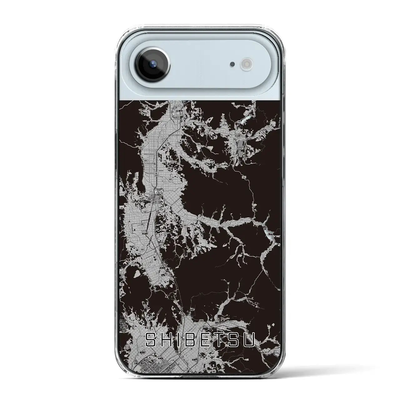 【士別(北海道)】地図柄iPhoneケース(クリアタイプ)