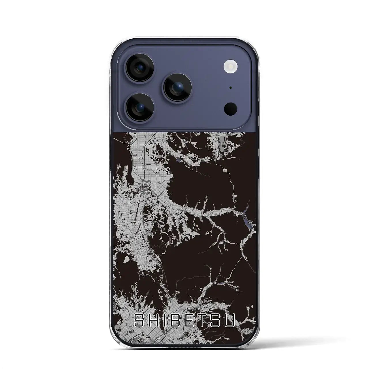 【士別(北海道)】地図柄iPhoneケース(クリアタイプ)