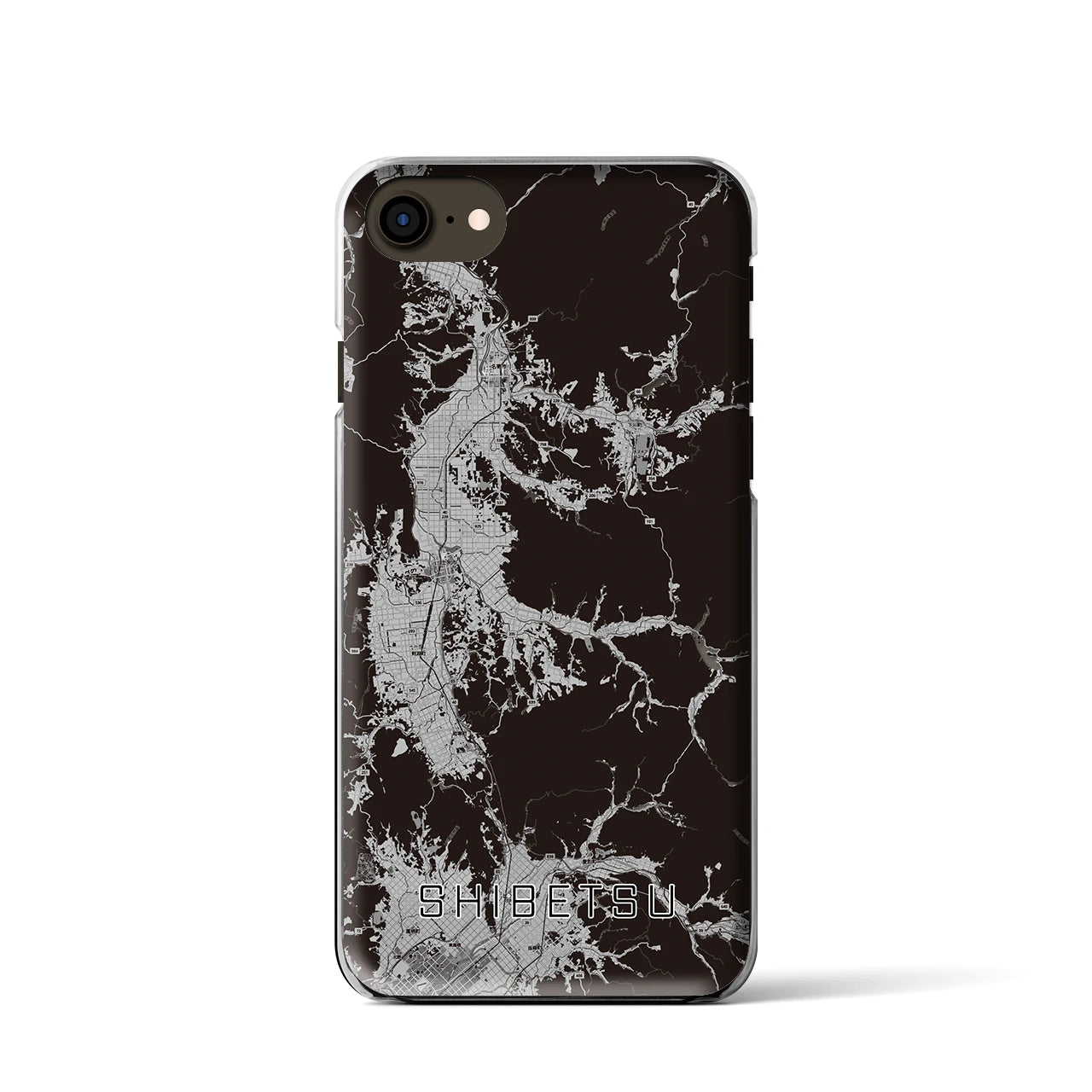 【士別(北海道)】地図柄iPhoneケース(クリアタイプ)