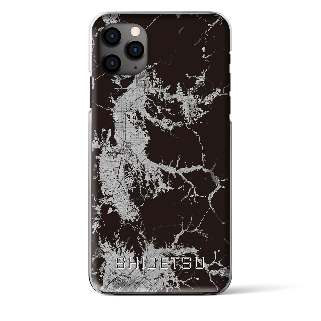 【士別(北海道)】地図柄iPhoneケース(クリアタイプ)