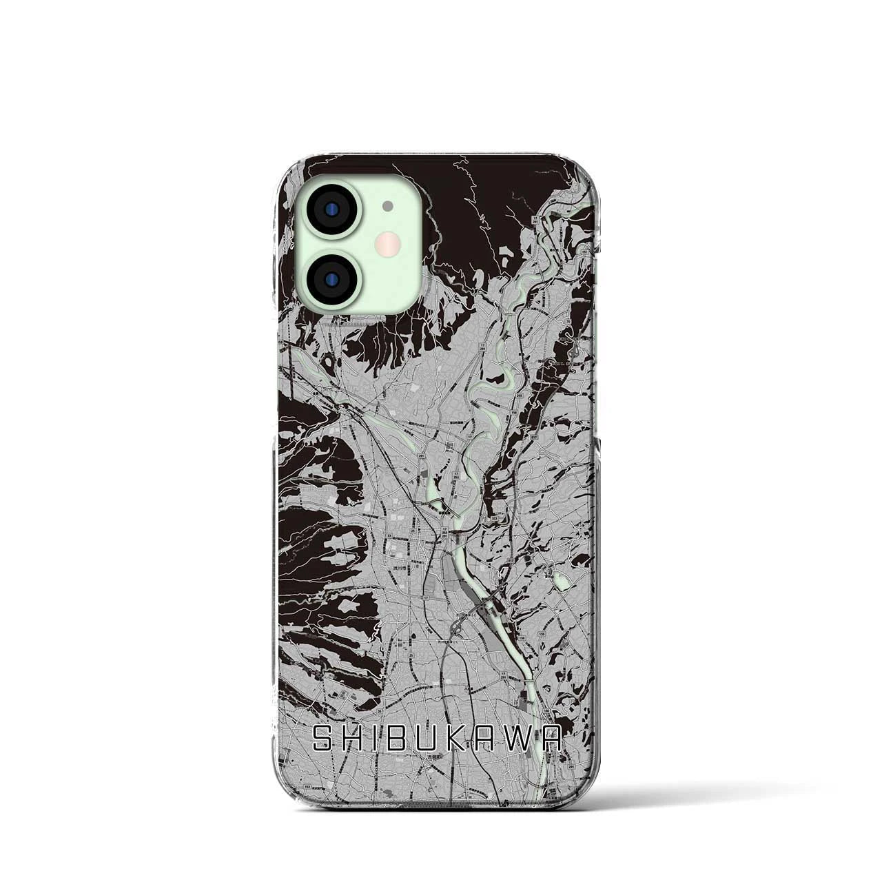 【渋川(群馬県)】地図柄iPhoneケース(クリアタイプ)