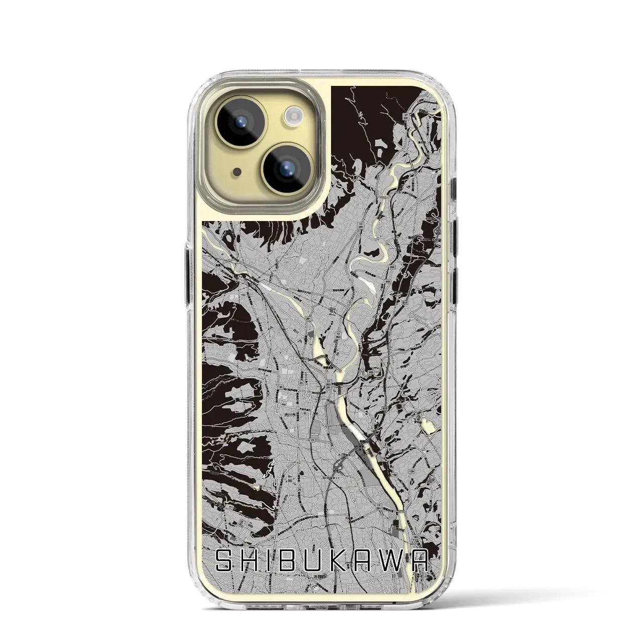 【渋川(群馬県)】地図柄iPhoneケース(MagSafeタイプ)