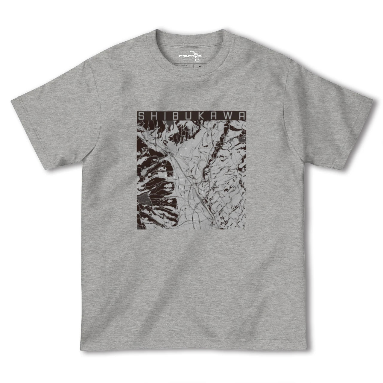 【渋川(群馬県)】地図柄ヘビーウェイトTシャツ