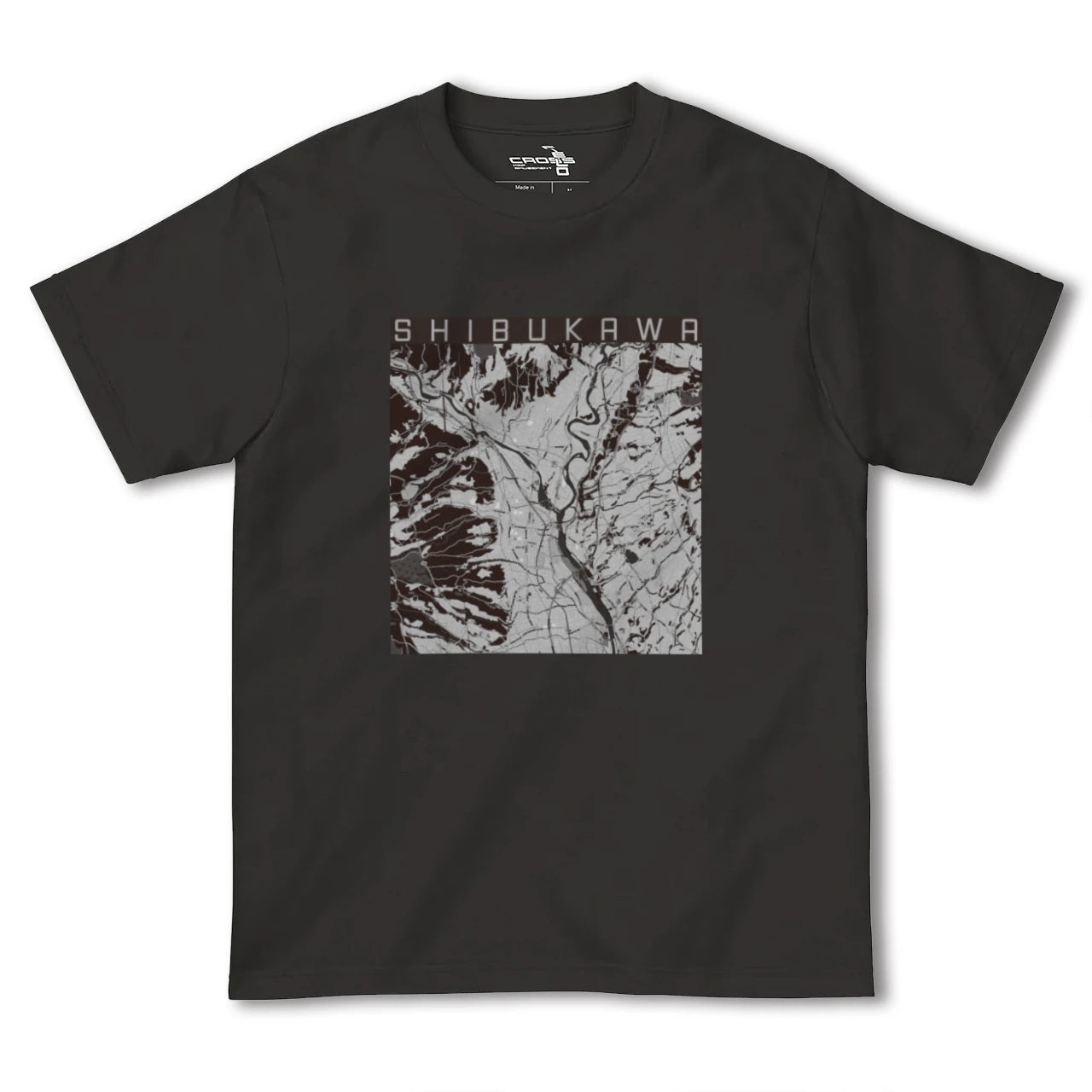 【渋川(群馬県)】地図柄ヘビーウェイトTシャツ