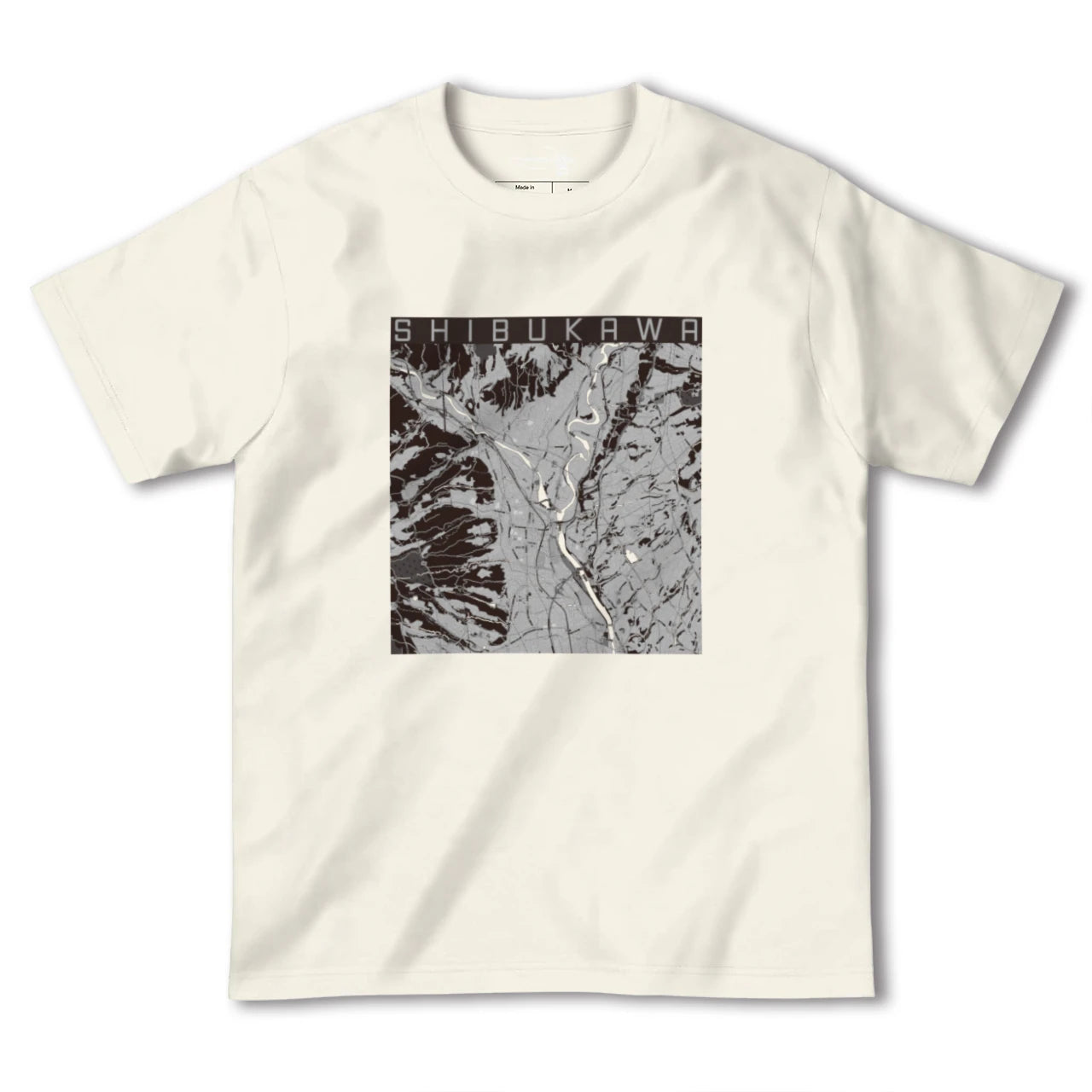 【渋川(群馬県)】地図柄ヘビーウェイトTシャツ