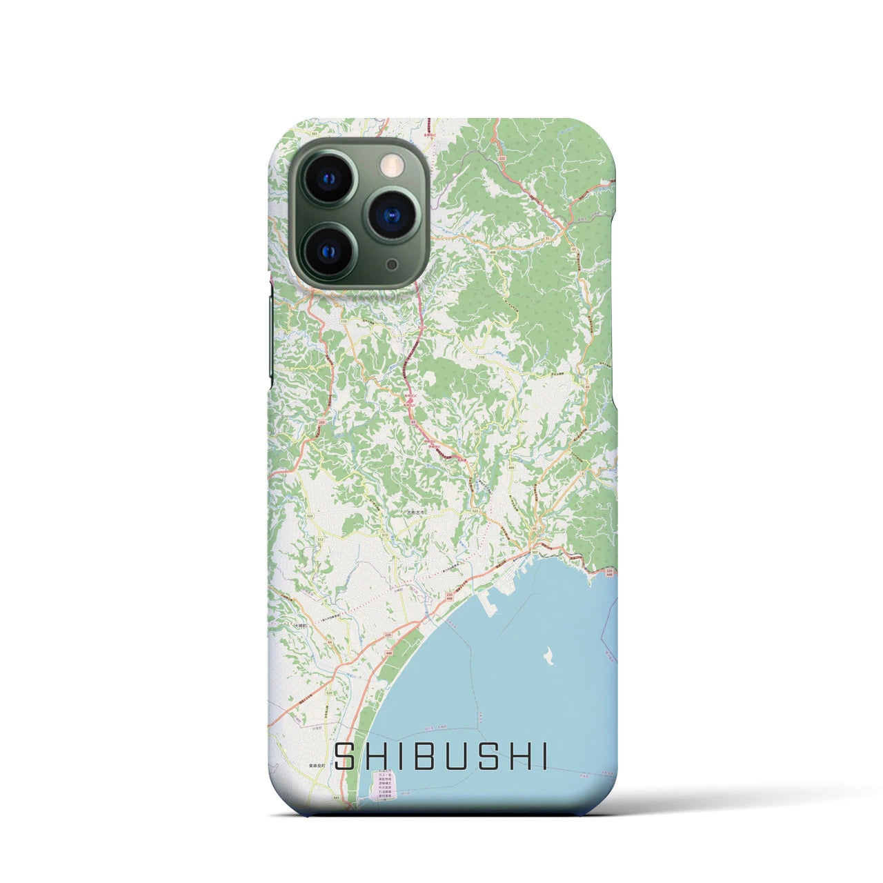 【志布志(鹿児島県)】地図柄iPhoneケース(バックカバータイプ)