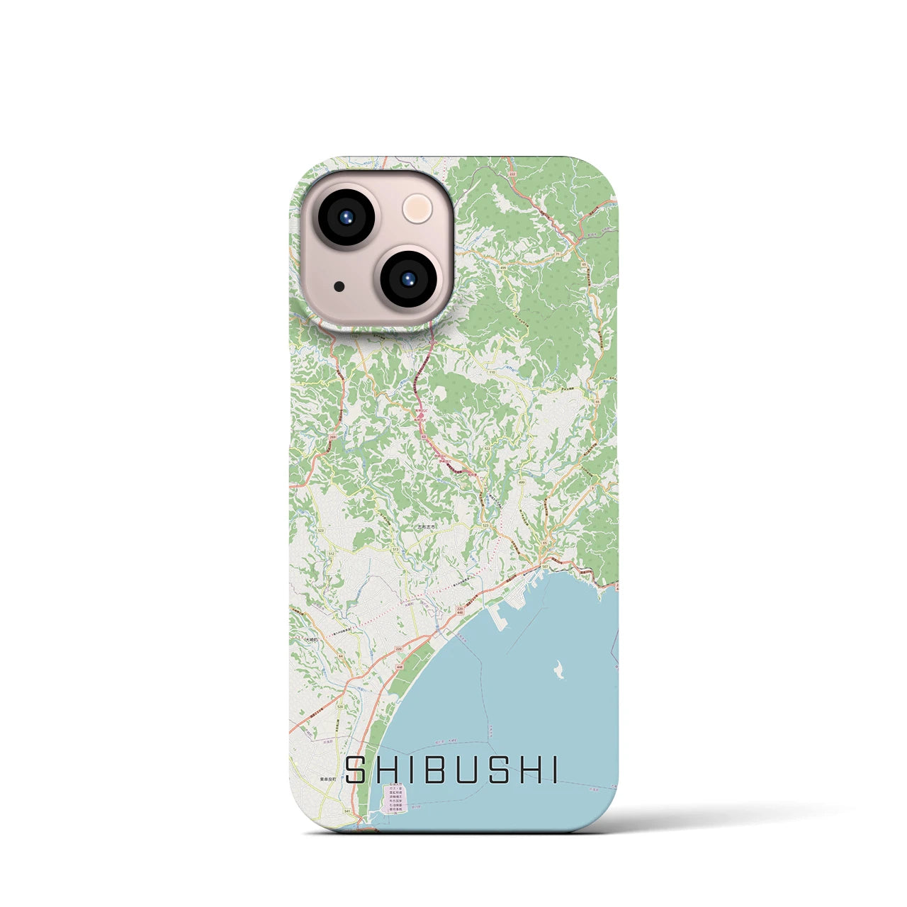 【志布志(鹿児島県)】地図柄iPhoneケース(バックカバータイプ)