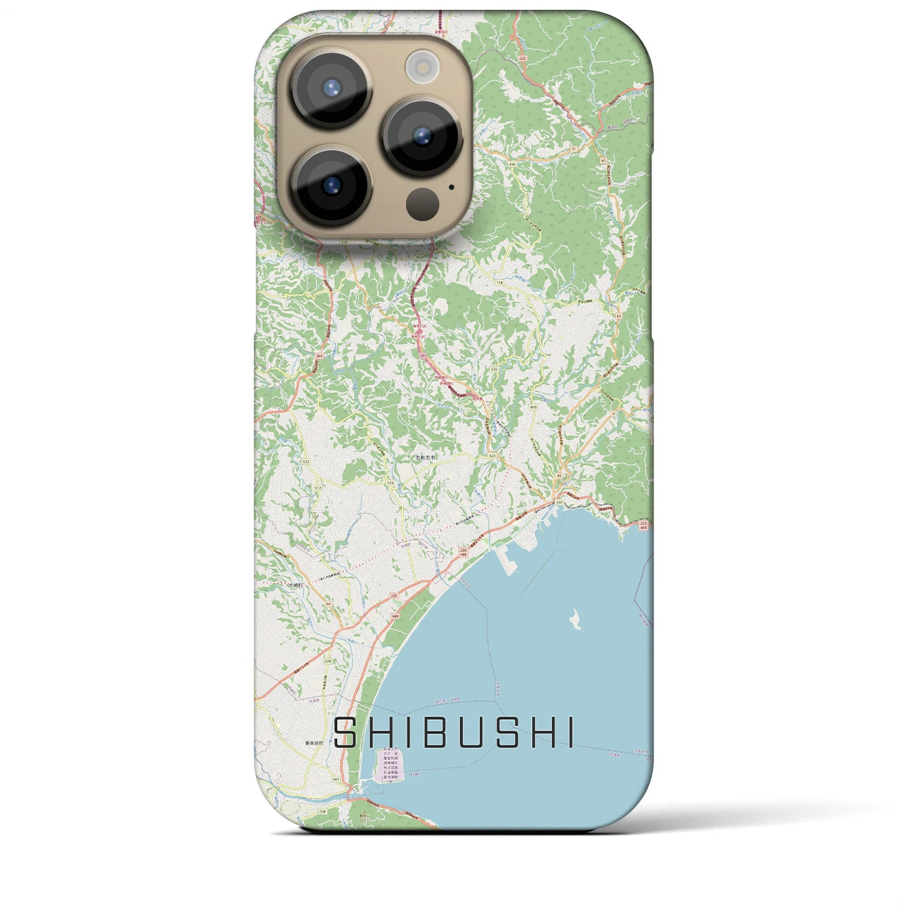【志布志(鹿児島県)】地図柄iPhoneケース(バックカバータイプ)