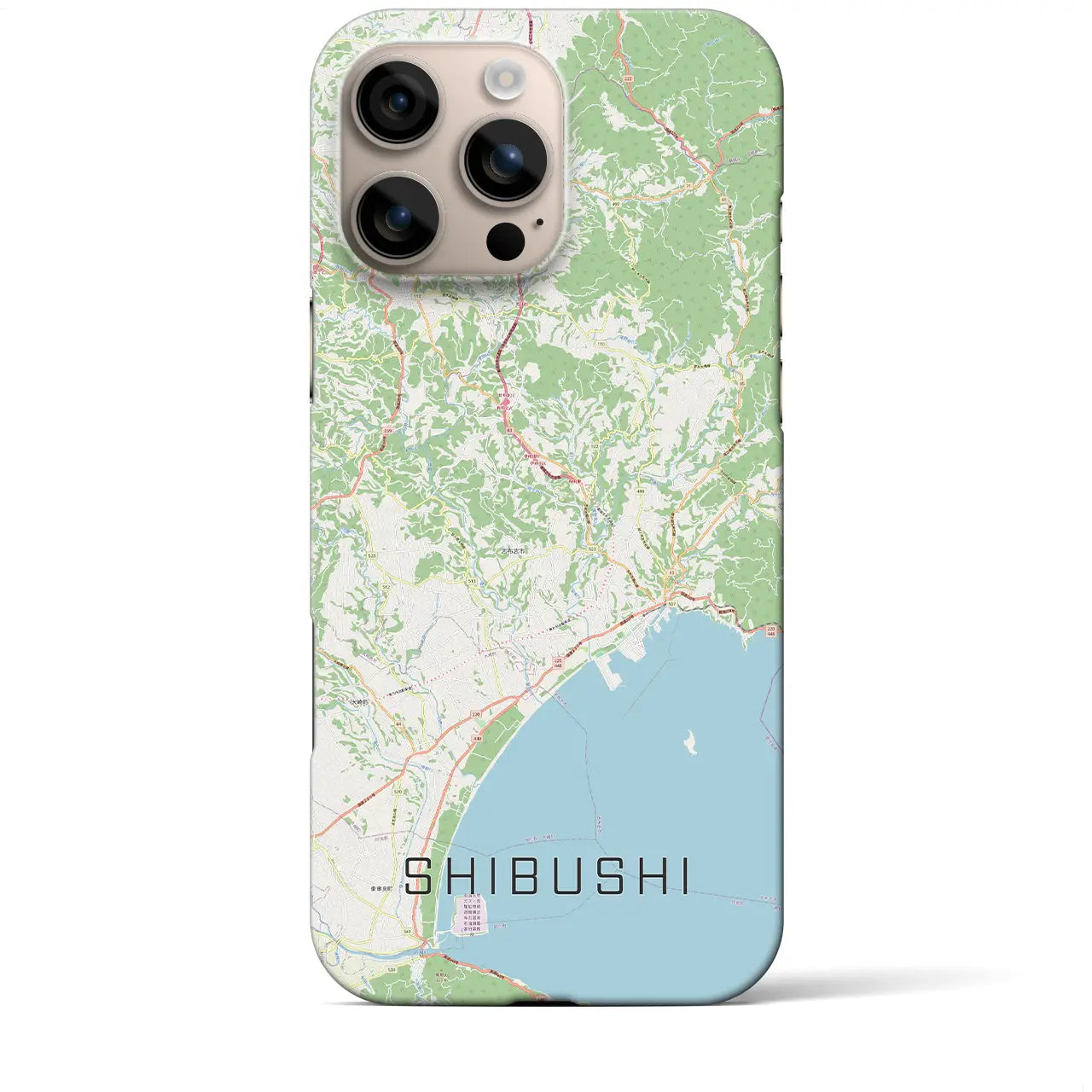 【志布志(鹿児島県)】地図柄iPhoneケース(バックカバータイプ)