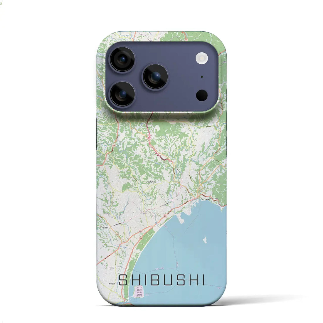 【志布志(鹿児島県)】地図柄iPhoneケース(バックカバータイプ)ナチュラル・iPhone 17 Pro Max 用