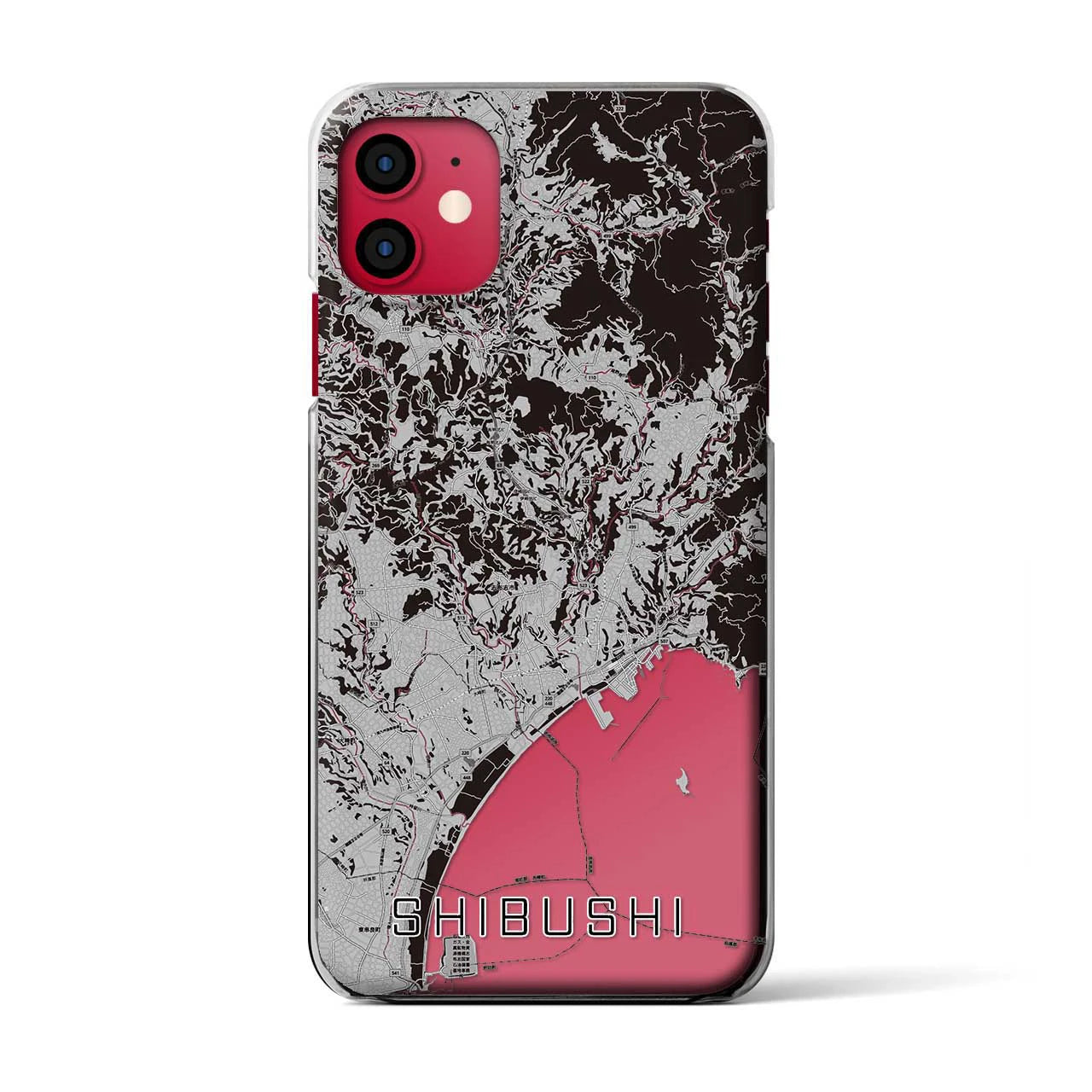 【志布志(鹿児島県)】地図柄iPhoneケース(クリアタイプ)