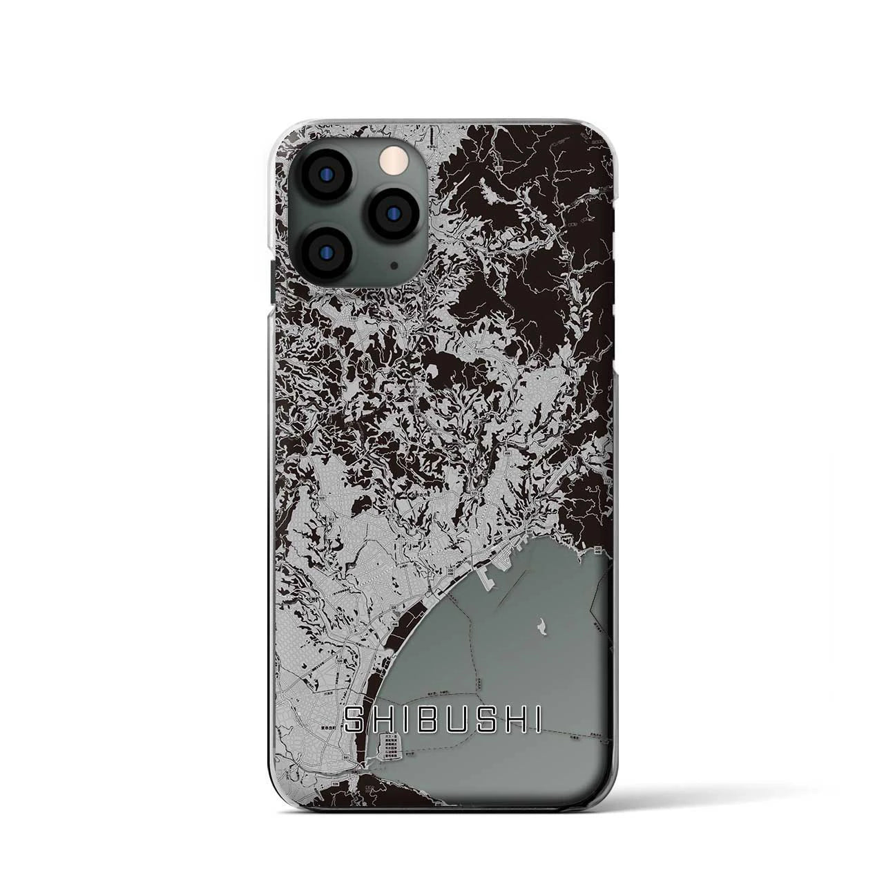 【志布志(鹿児島県)】地図柄iPhoneケース(クリアタイプ)