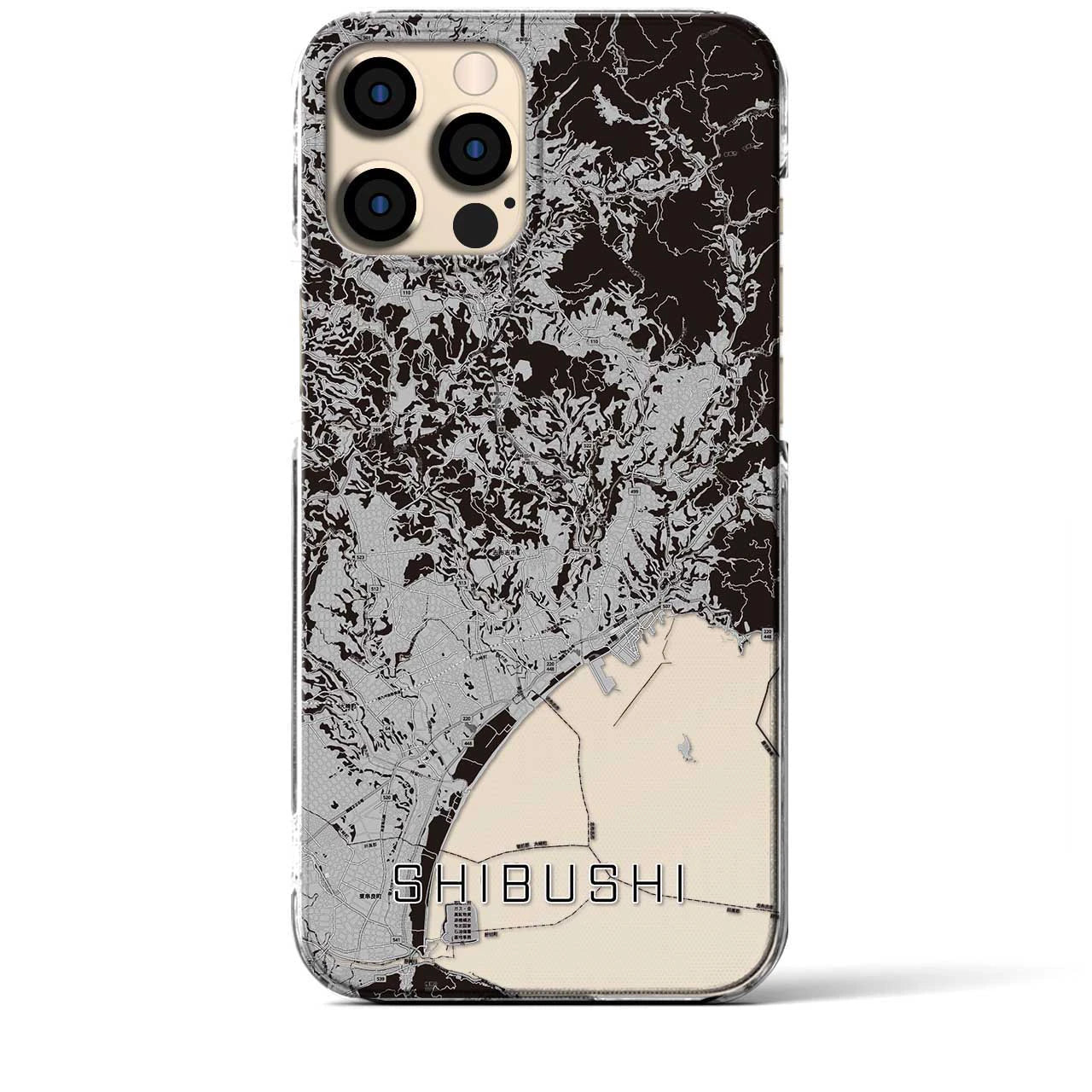 【志布志(鹿児島県)】地図柄iPhoneケース(クリアタイプ)