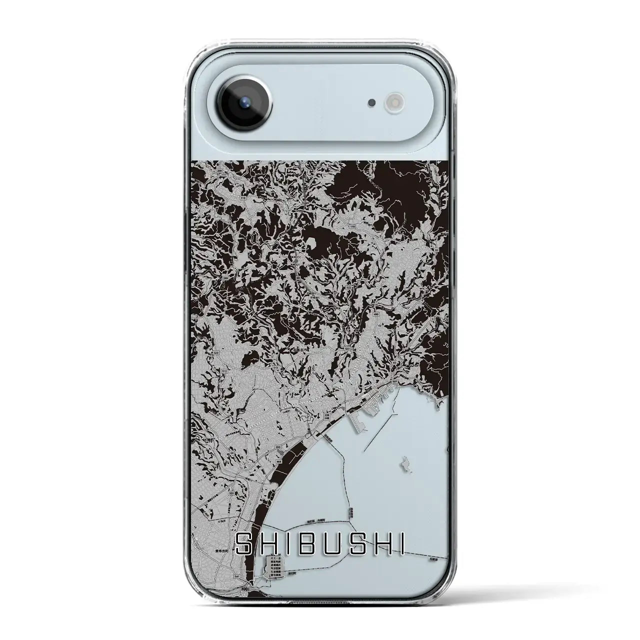 【志布志(鹿児島県)】地図柄iPhoneケース(クリアタイプ)