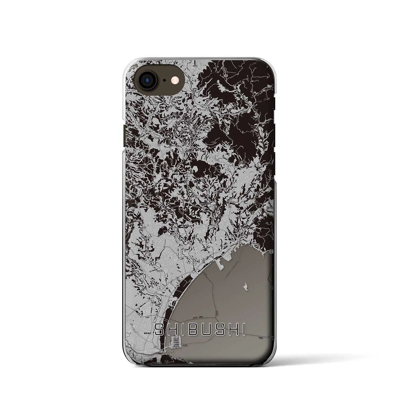 【志布志(鹿児島県)】地図柄iPhoneケース(クリアタイプ)