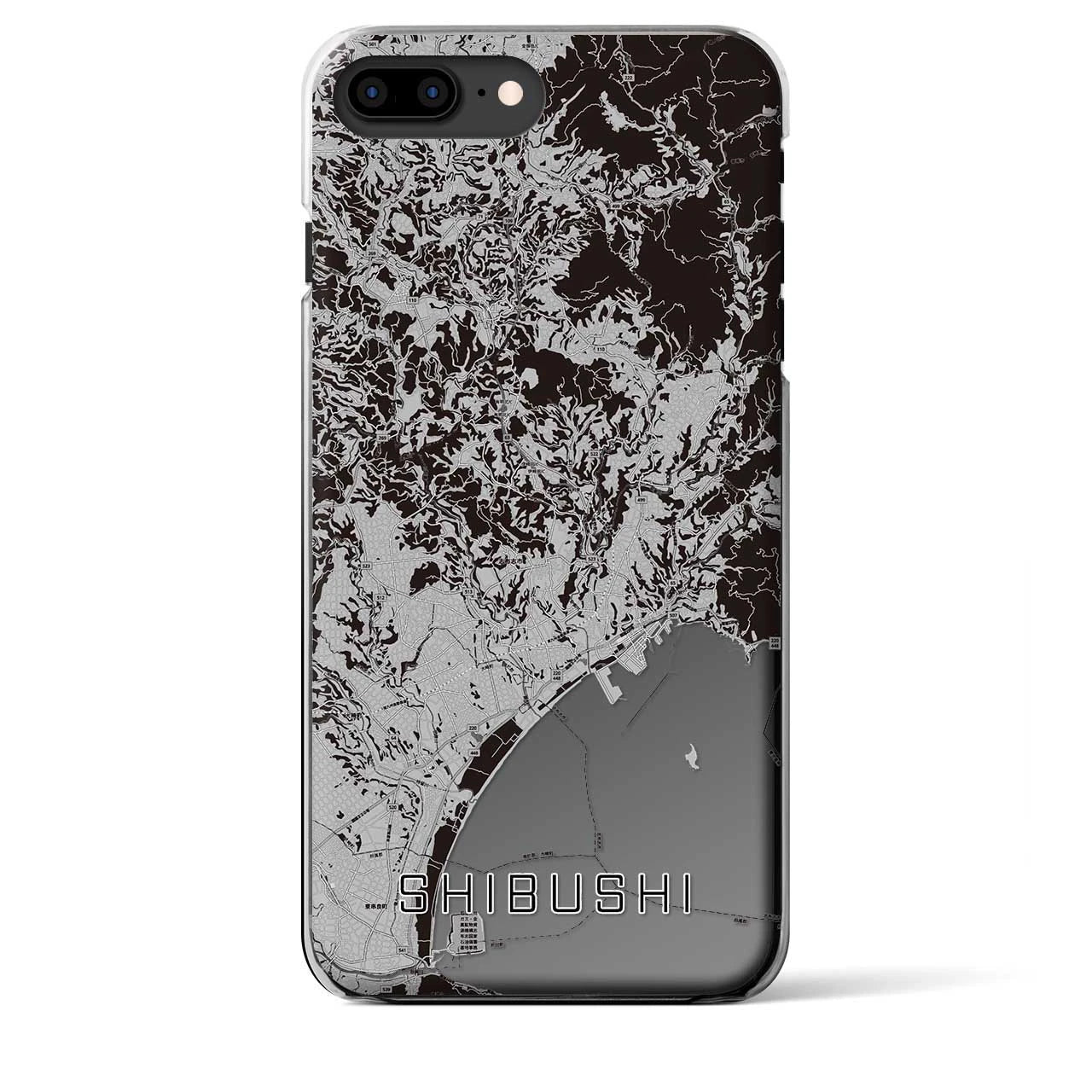 【志布志(鹿児島県)】地図柄iPhoneケース(クリアタイプ)