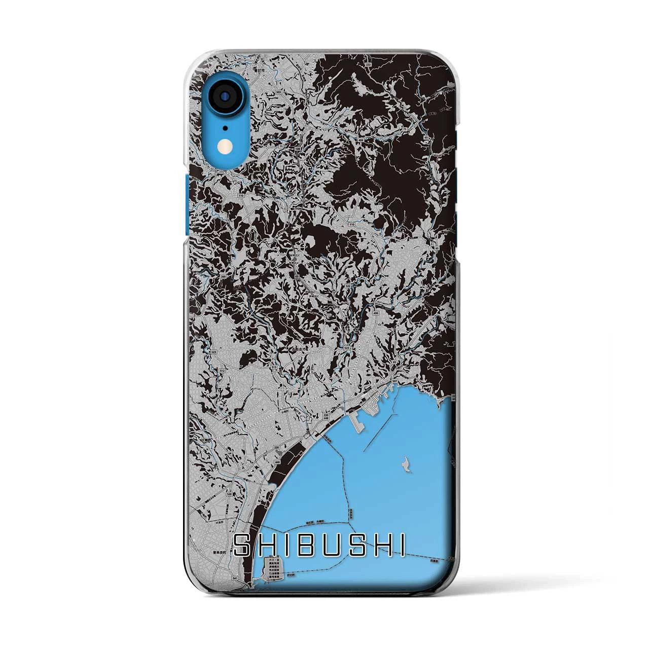 【志布志(鹿児島県)】地図柄iPhoneケース(クリアタイプ)
