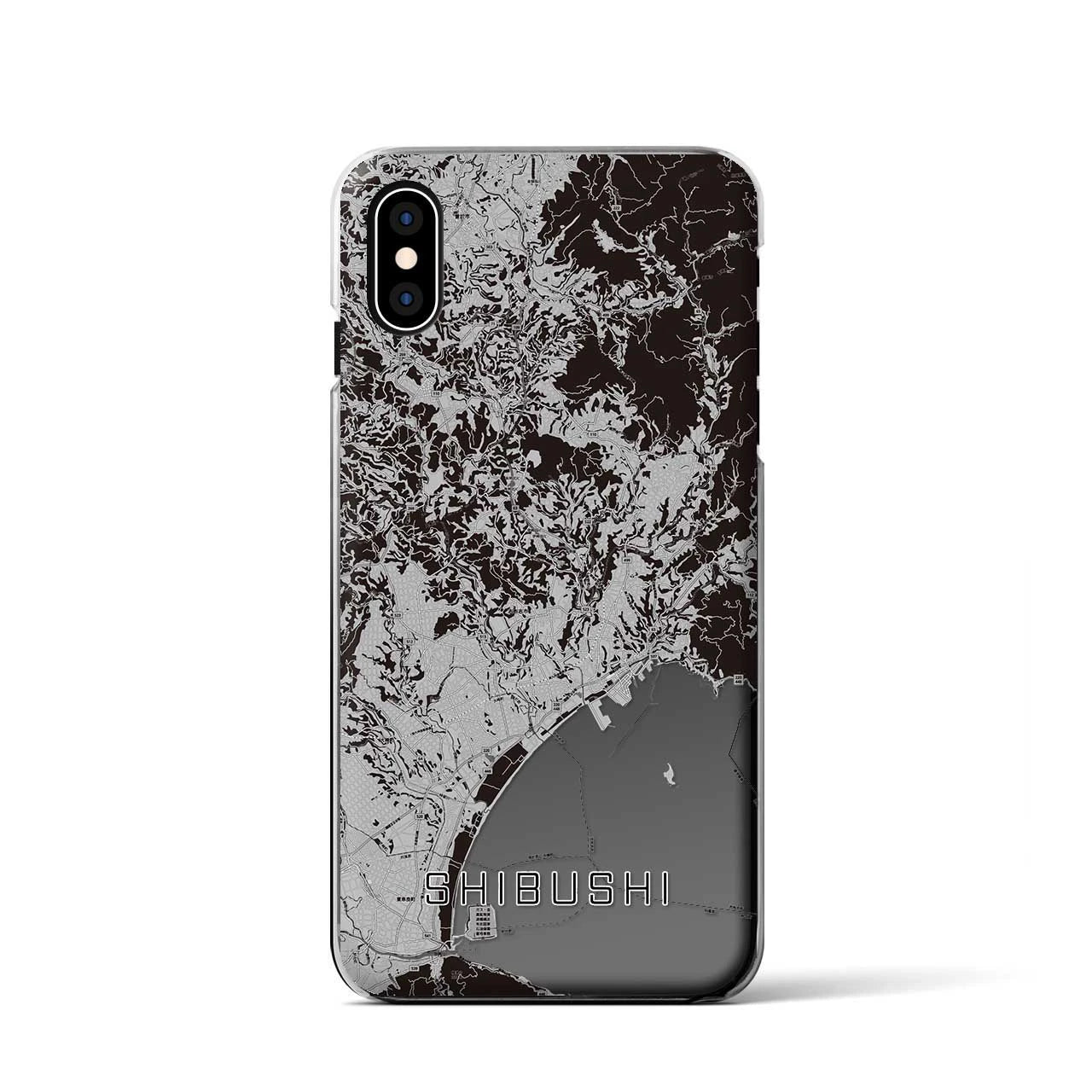 【志布志(鹿児島県)】地図柄iPhoneケース(クリアタイプ)