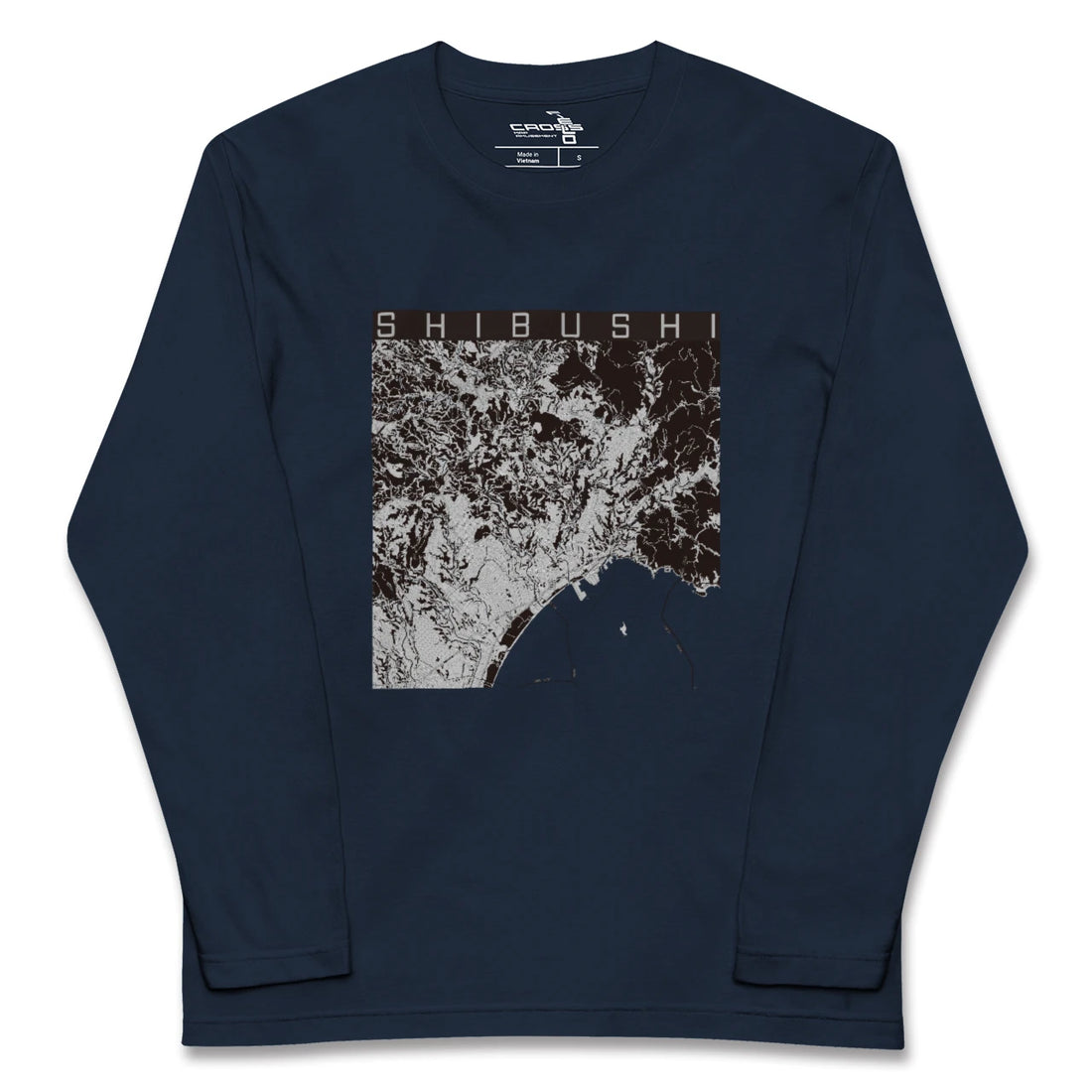 【志布志(鹿児島県)】地図柄ロングスリーブTシャツ