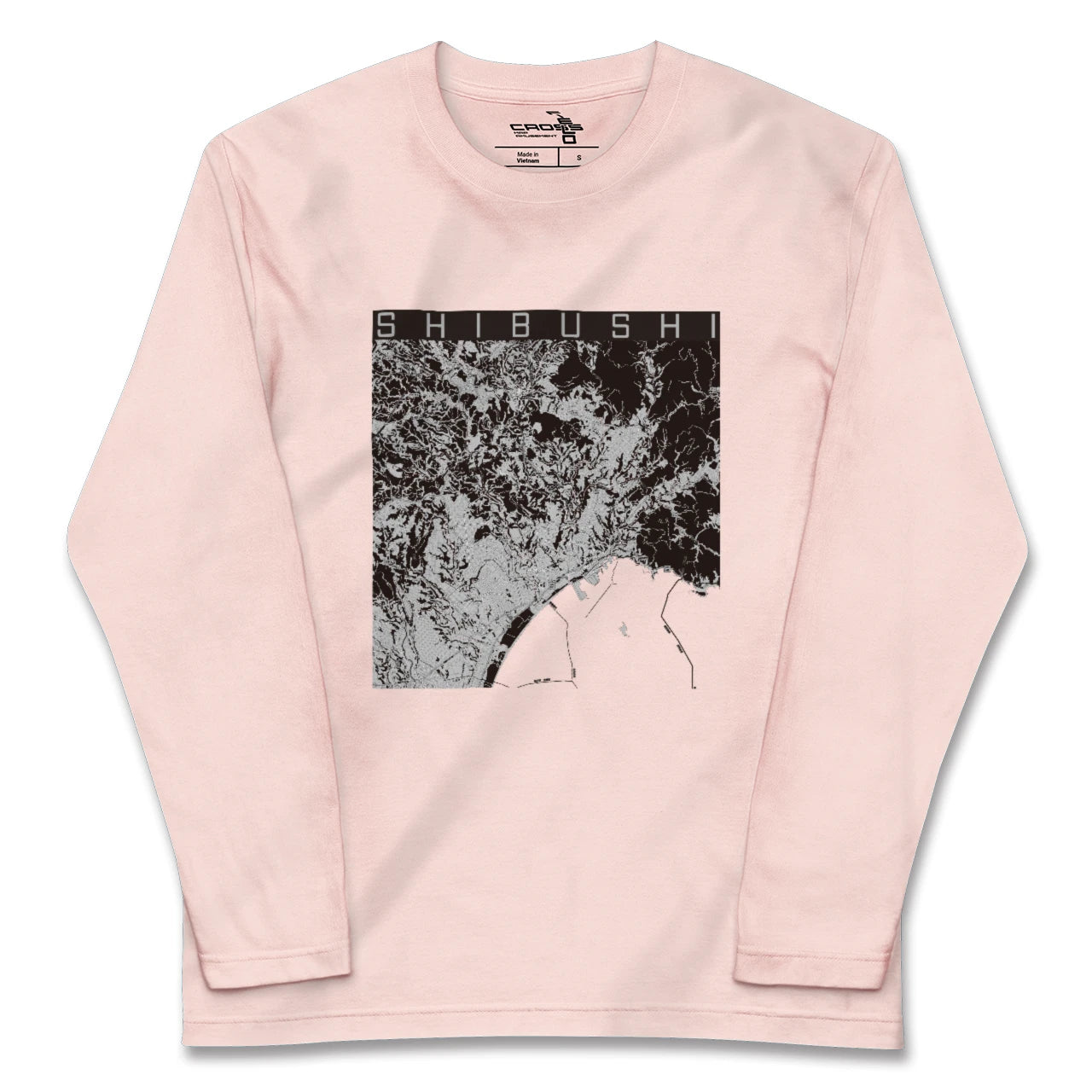 【志布志(鹿児島県)】地図柄ロングスリーブTシャツ