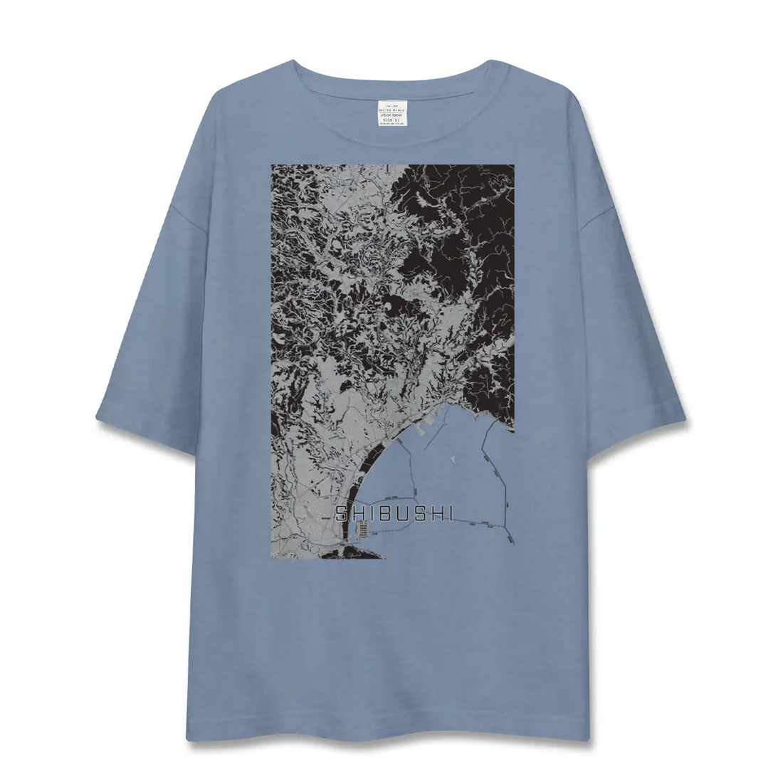 【志布志(鹿児島県)】地図柄ビッグシルエットTシャツ