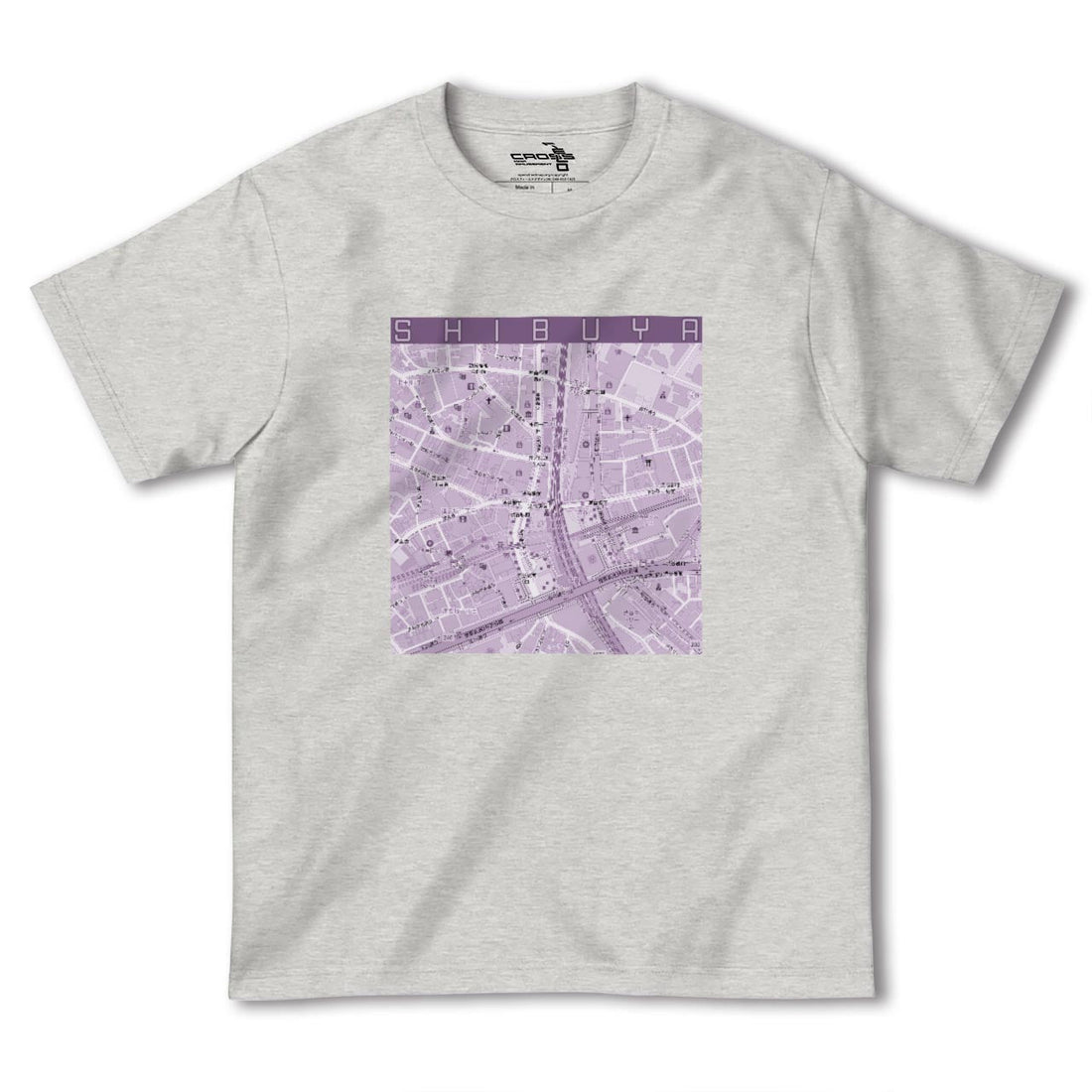 【渋谷カラー】地図柄ヘビーウェイトTシャツ
