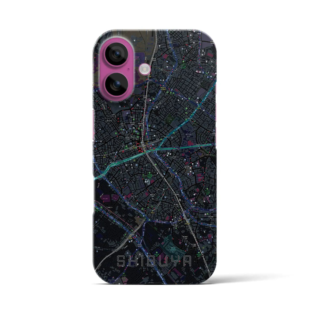 【渋谷(東京都)】地図柄iPhoneケース(バックカバータイプ)