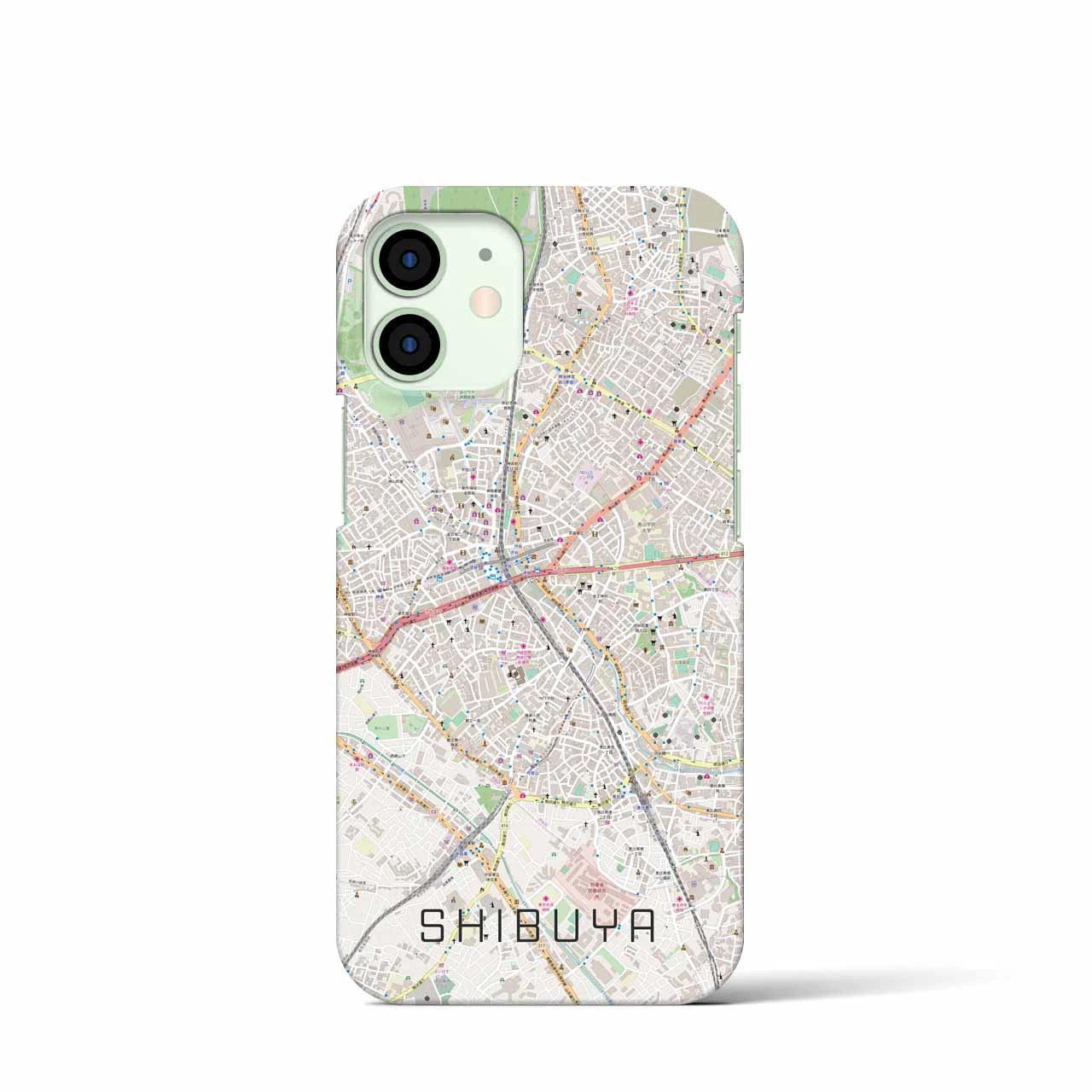 【渋谷(東京都)】地図柄iPhoneケース(バックカバータイプ)
