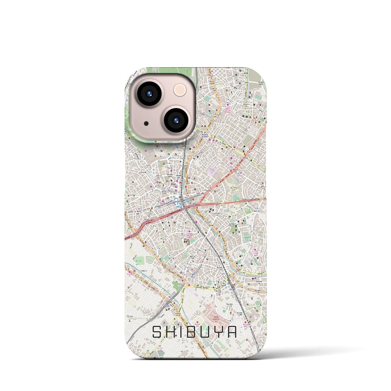 【渋谷(東京都)】地図柄iPhoneケース(バックカバータイプ)