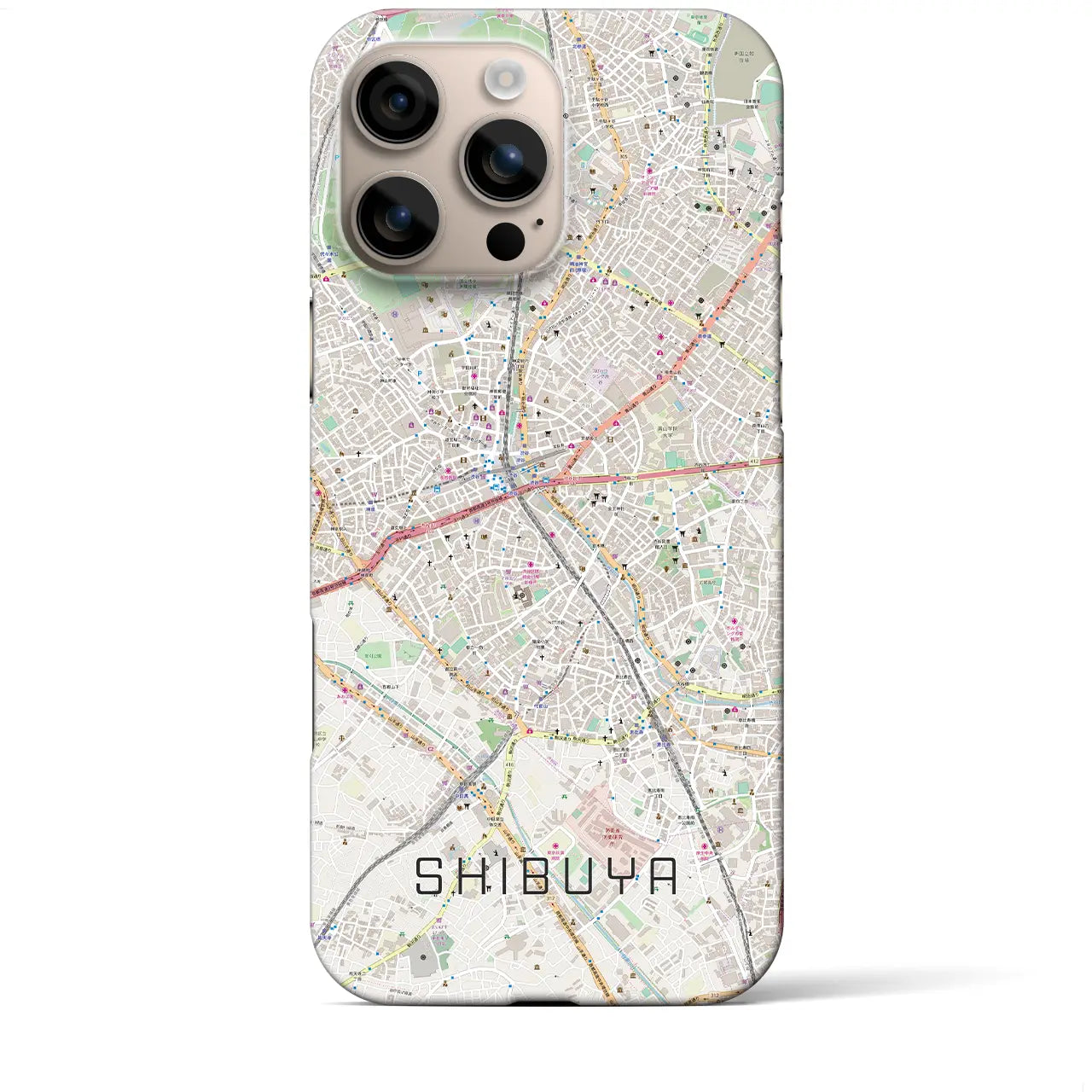 【渋谷(東京都)】地図柄iPhoneケース(バックカバータイプ)