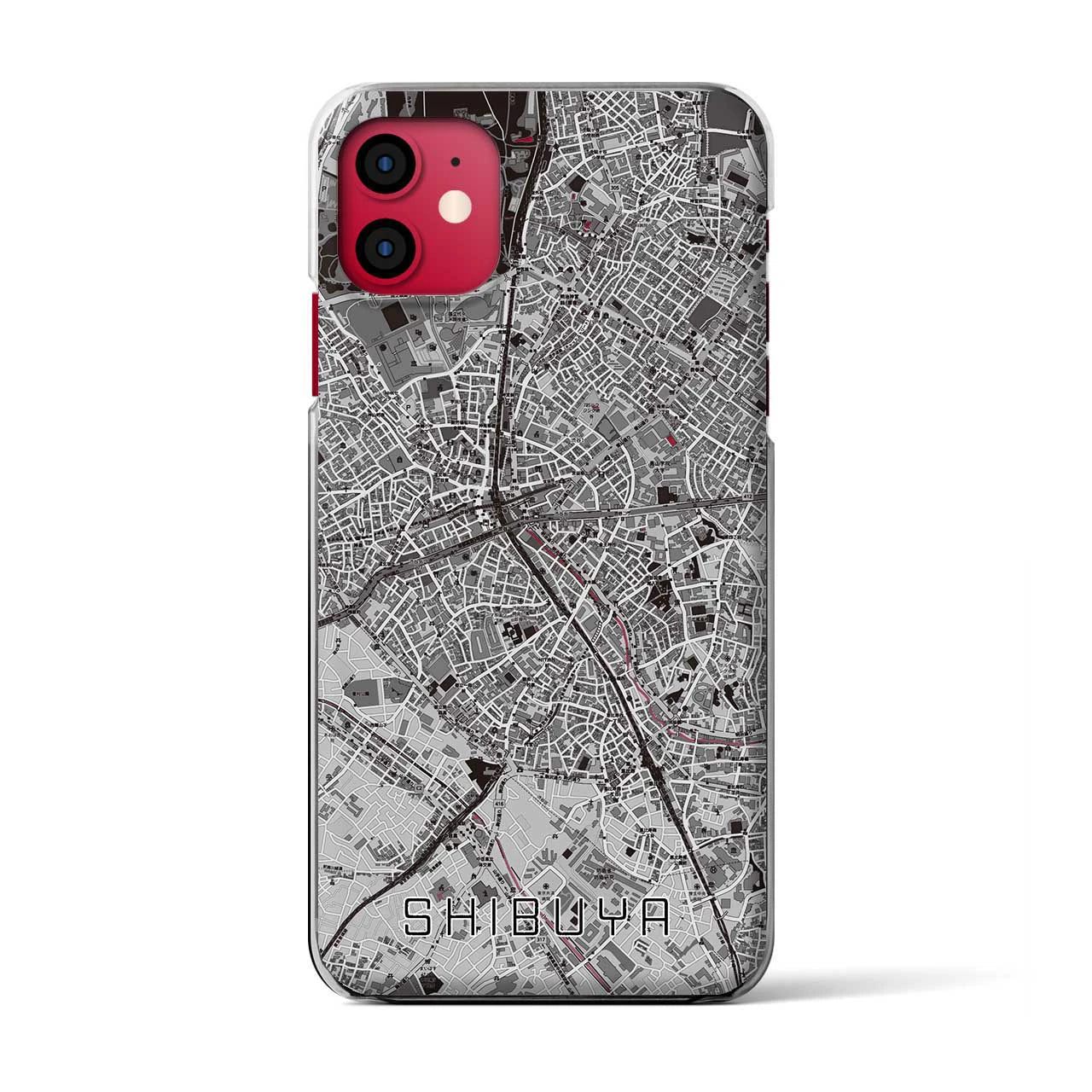 【渋谷(東京都)】地図柄iPhoneケース(クリアタイプ)