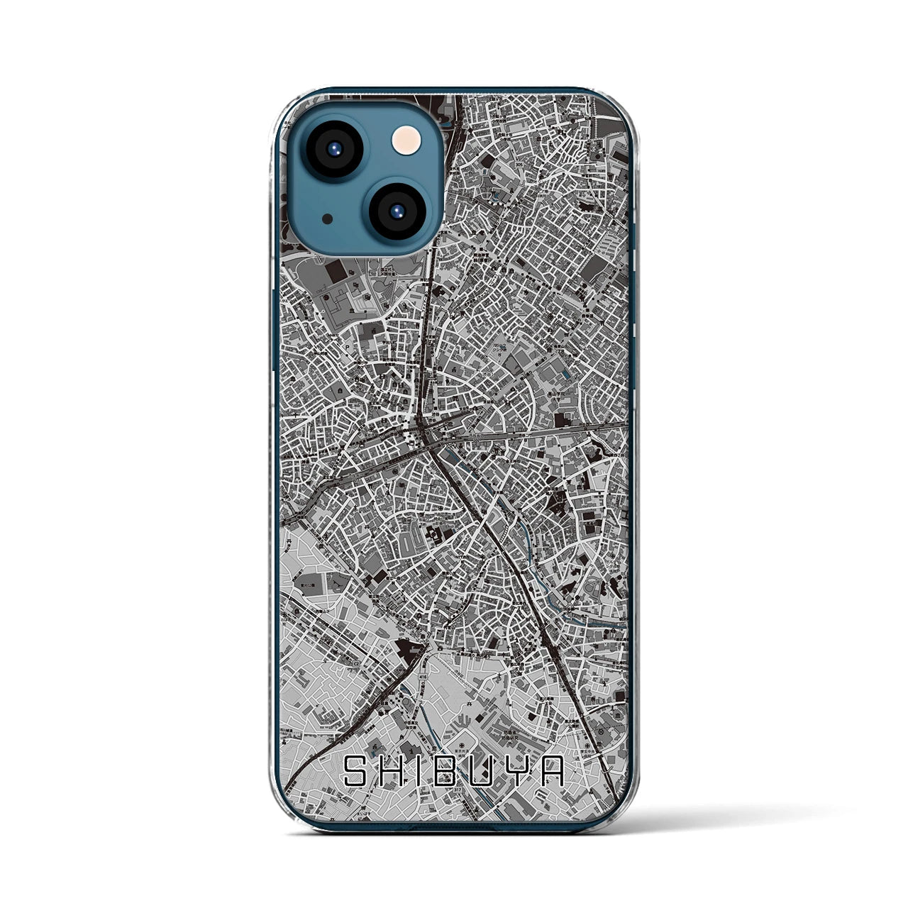 【渋谷(東京都)】地図柄iPhoneケース(クリアタイプ)