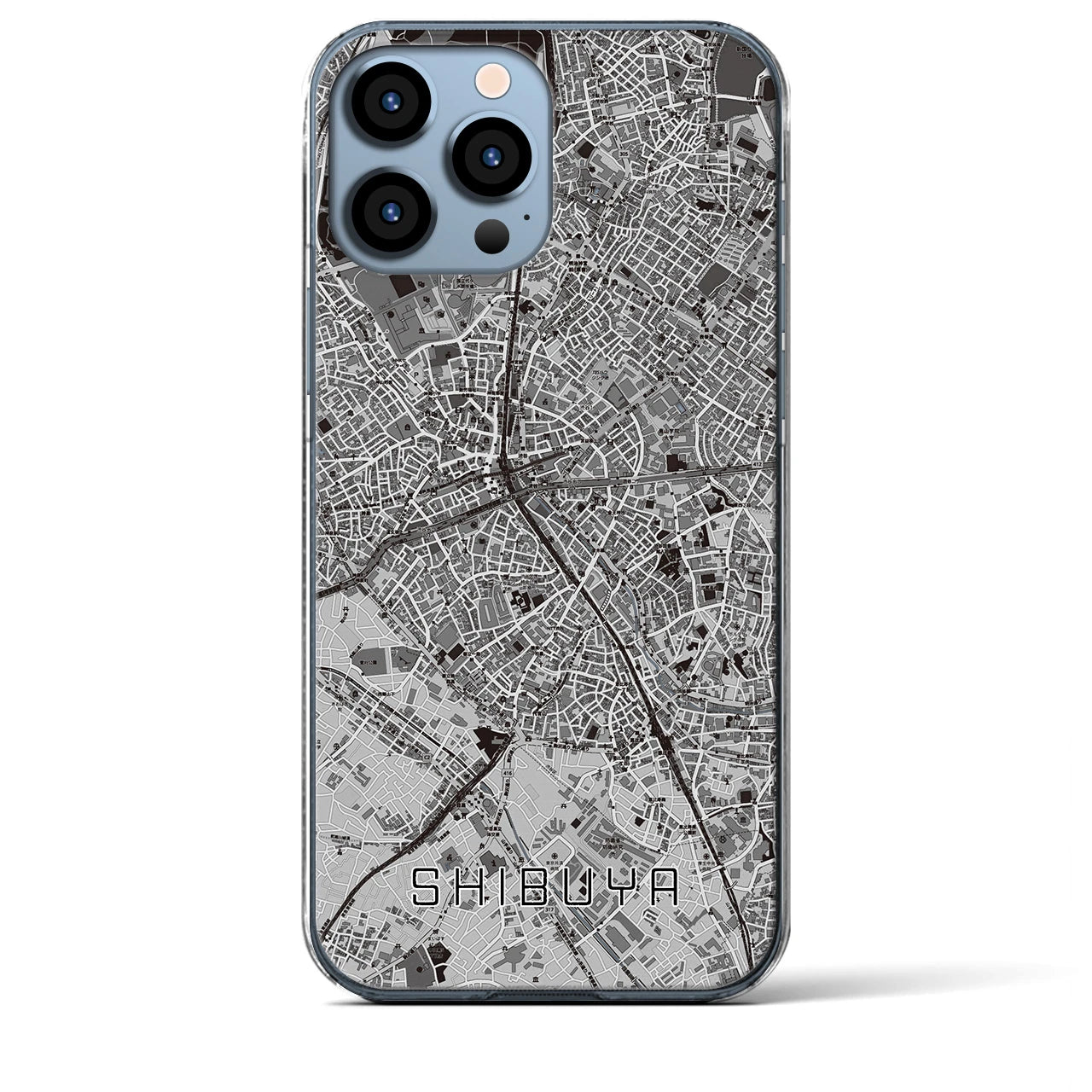 【渋谷(東京都)】地図柄iPhoneケース(クリアタイプ)